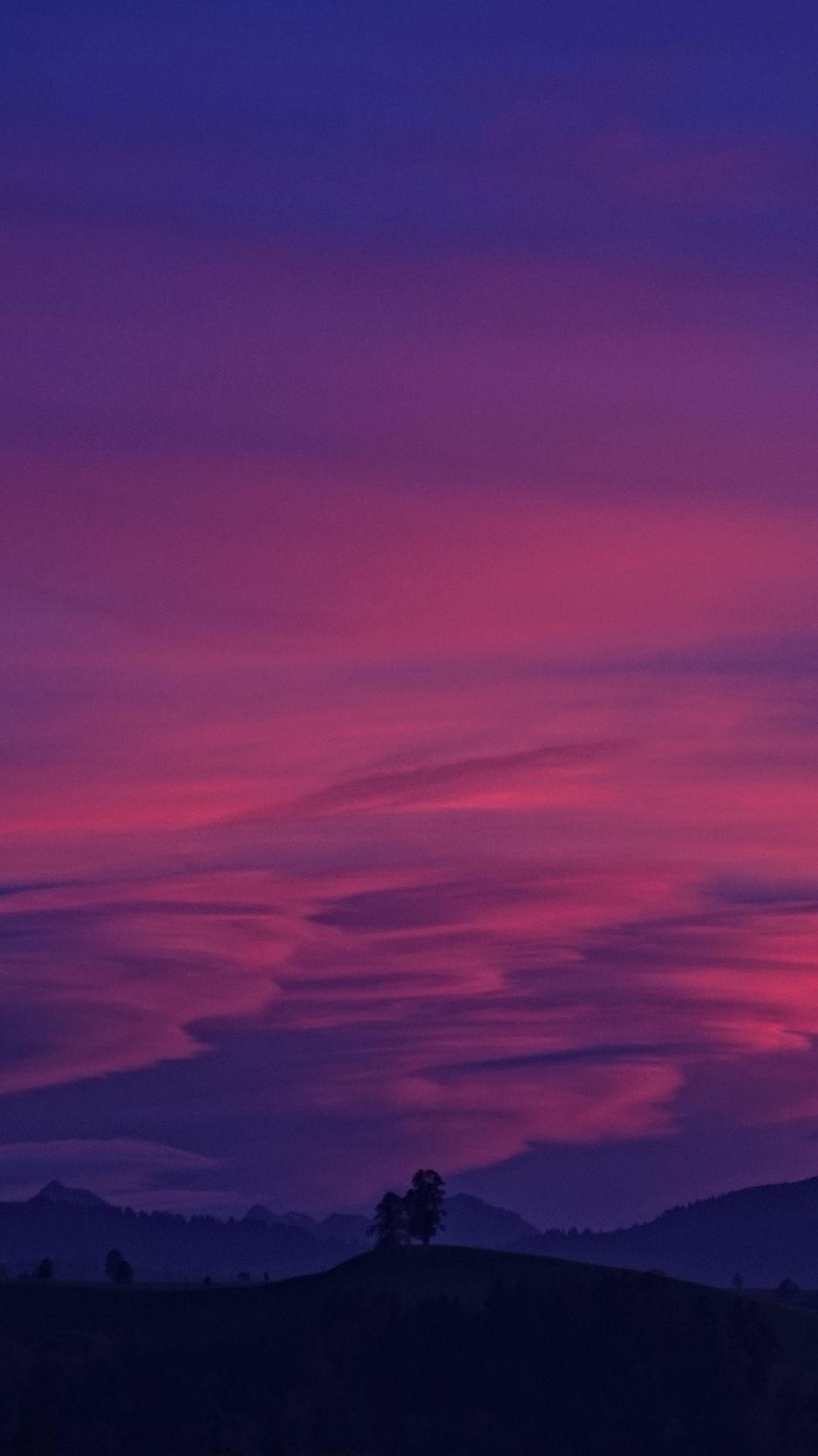 Cielo viola al tramonto, 938x1668 Verticale, iPhone Pro Max