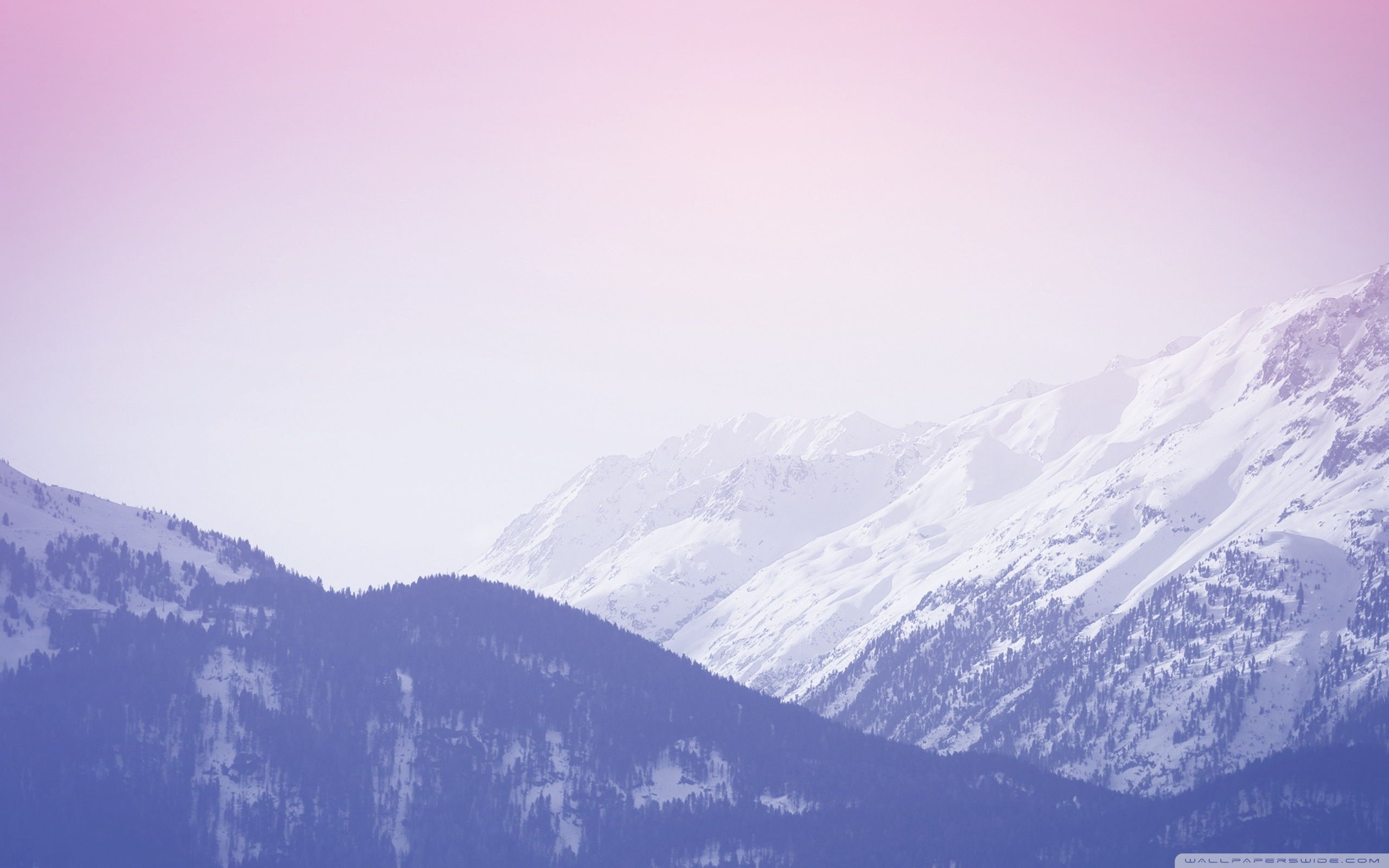 Montagne innevate al tramonto, 2560x1600 2K, Laptop