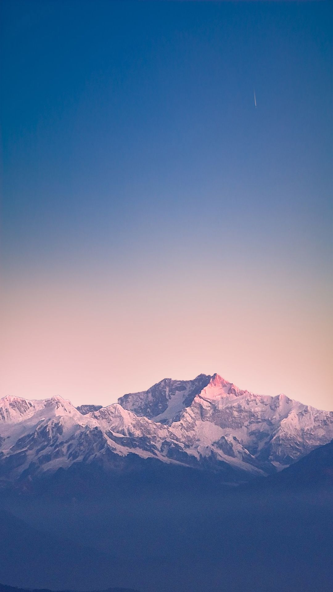 Montagne innevate al tramonto, 1080x1920 Full HD Verticale, Smartphone