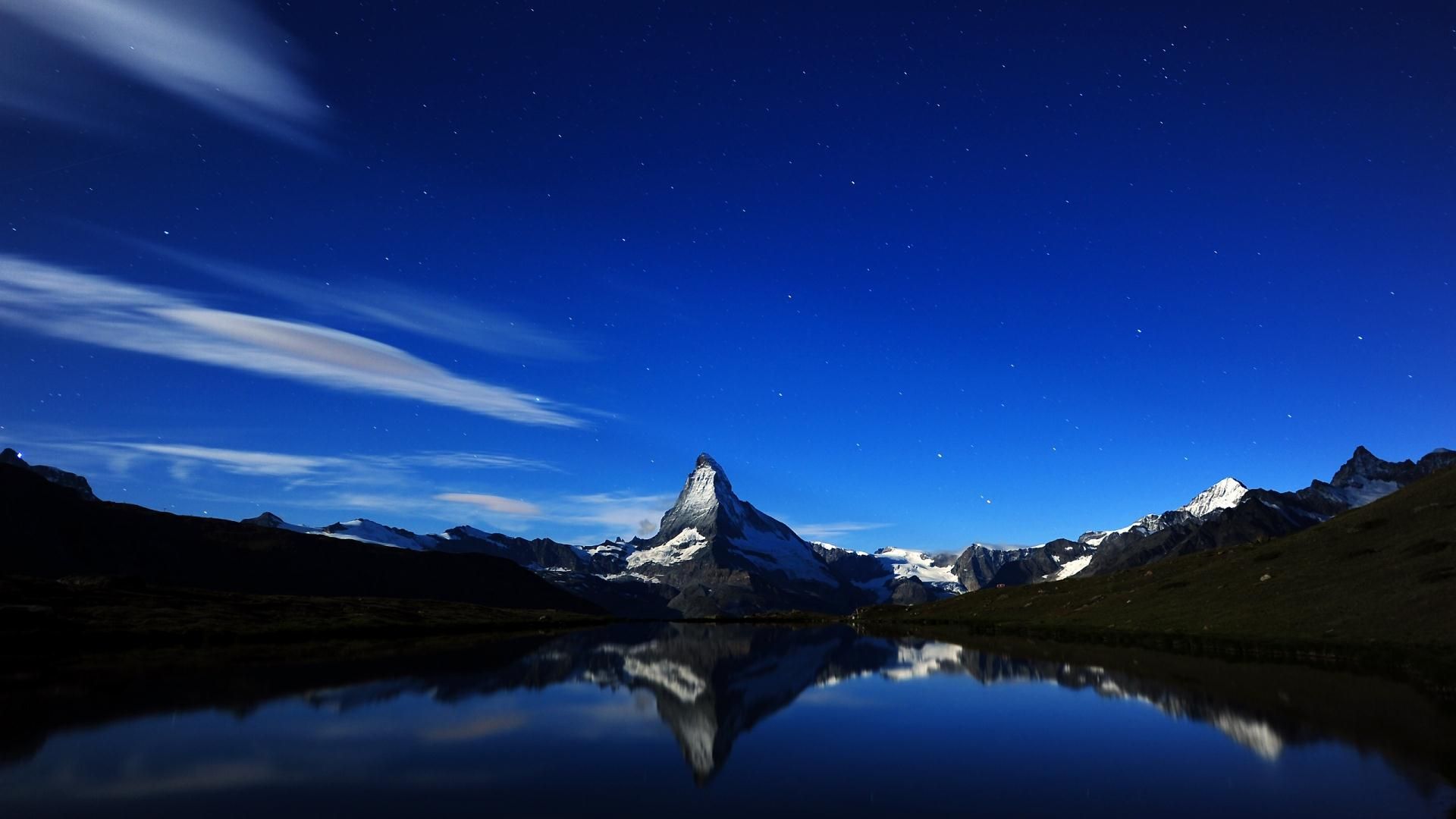 Montagna Matterhorn riflessa nel lago, 1920x1080 Full HD 1080p, PC