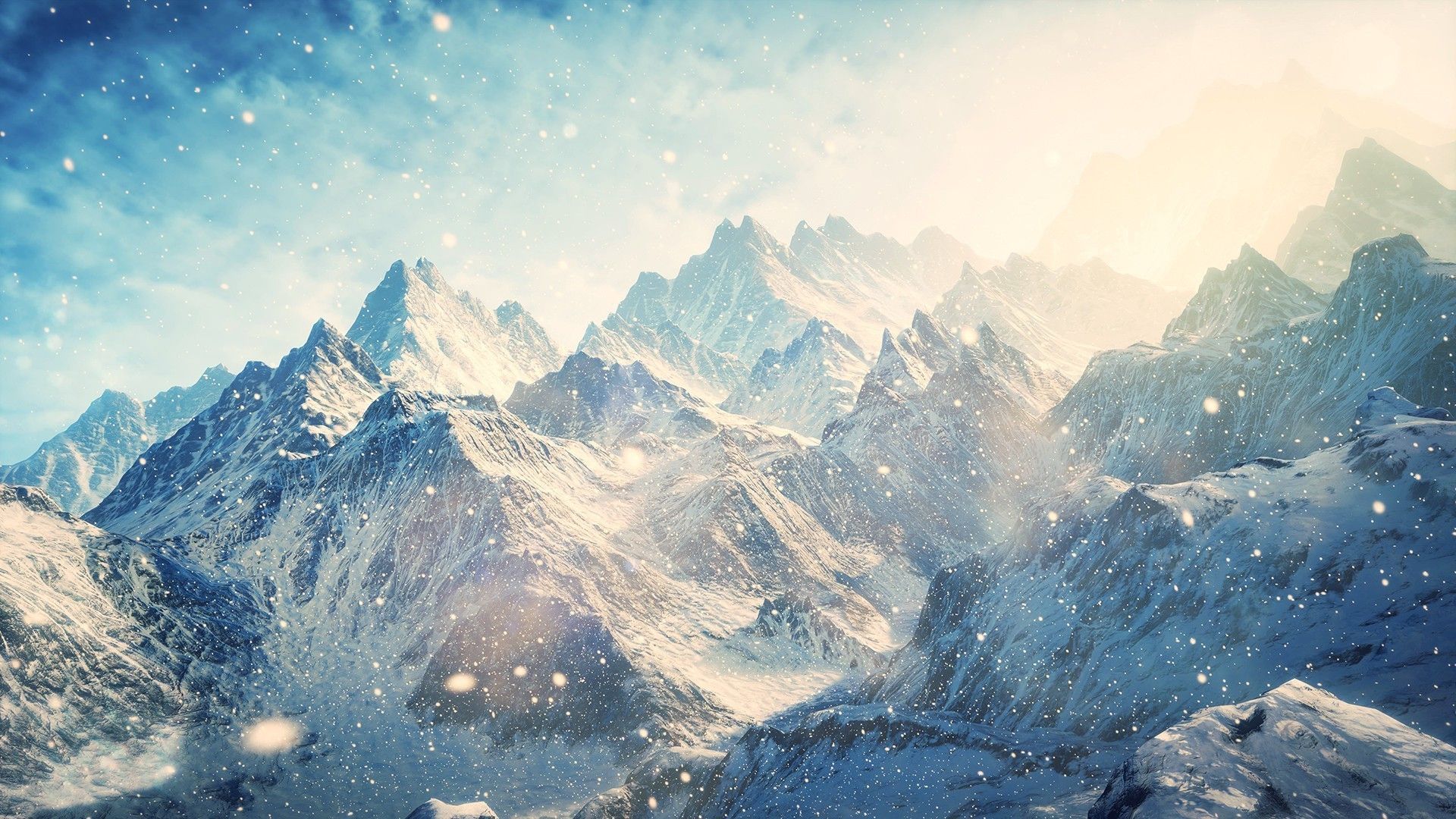 Montagne innevate con neve, 1920x1080 Full HD 1080p, Laptop