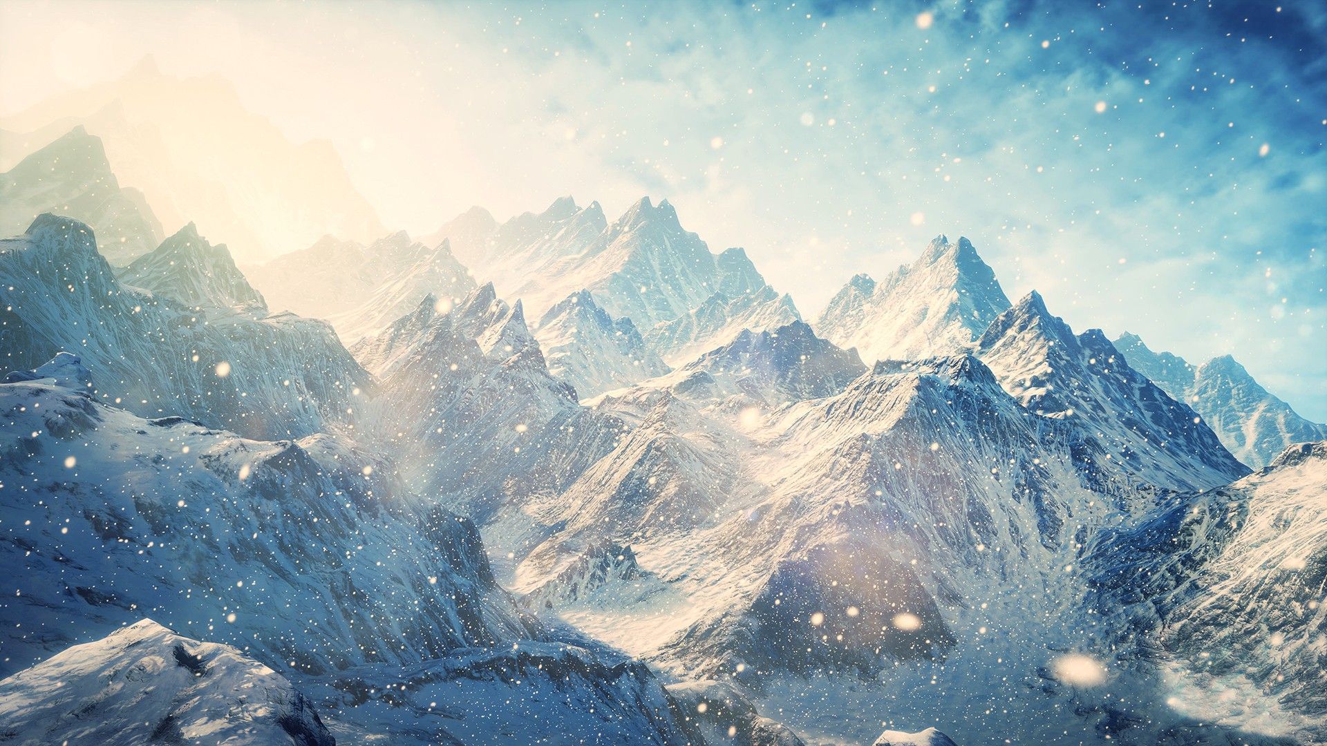 Montagne innevate con neve, 1920x1080 Full HD 1080p, Desktop