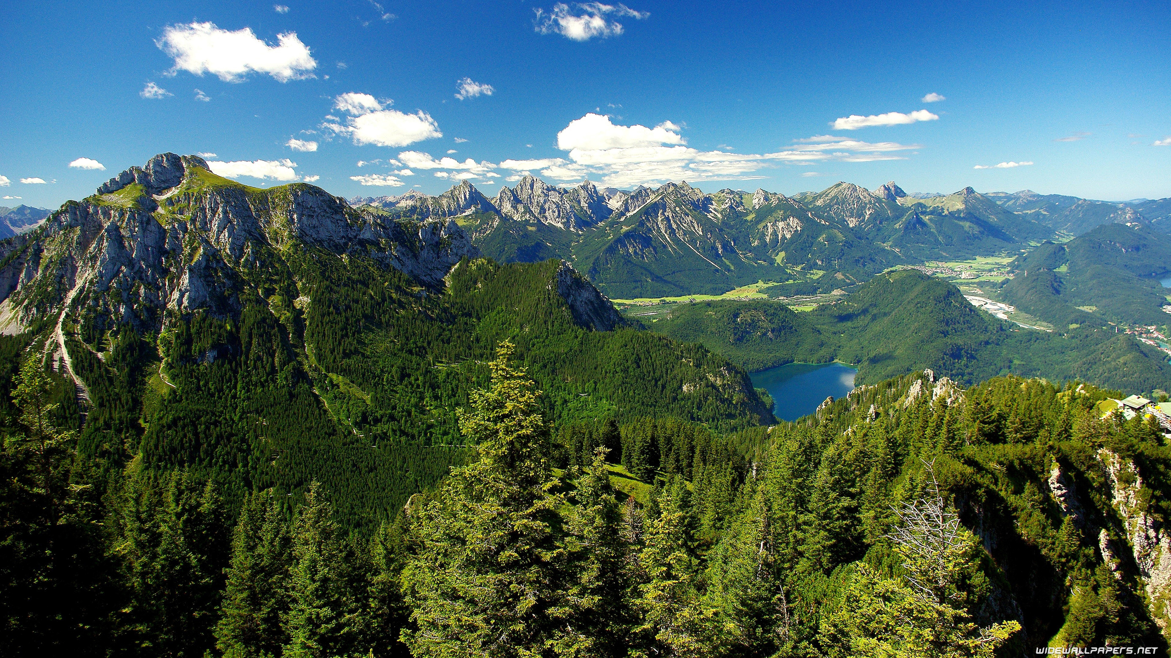 Panorama montano con lago alpino, 3840x2160 4K, Desktop 4K
