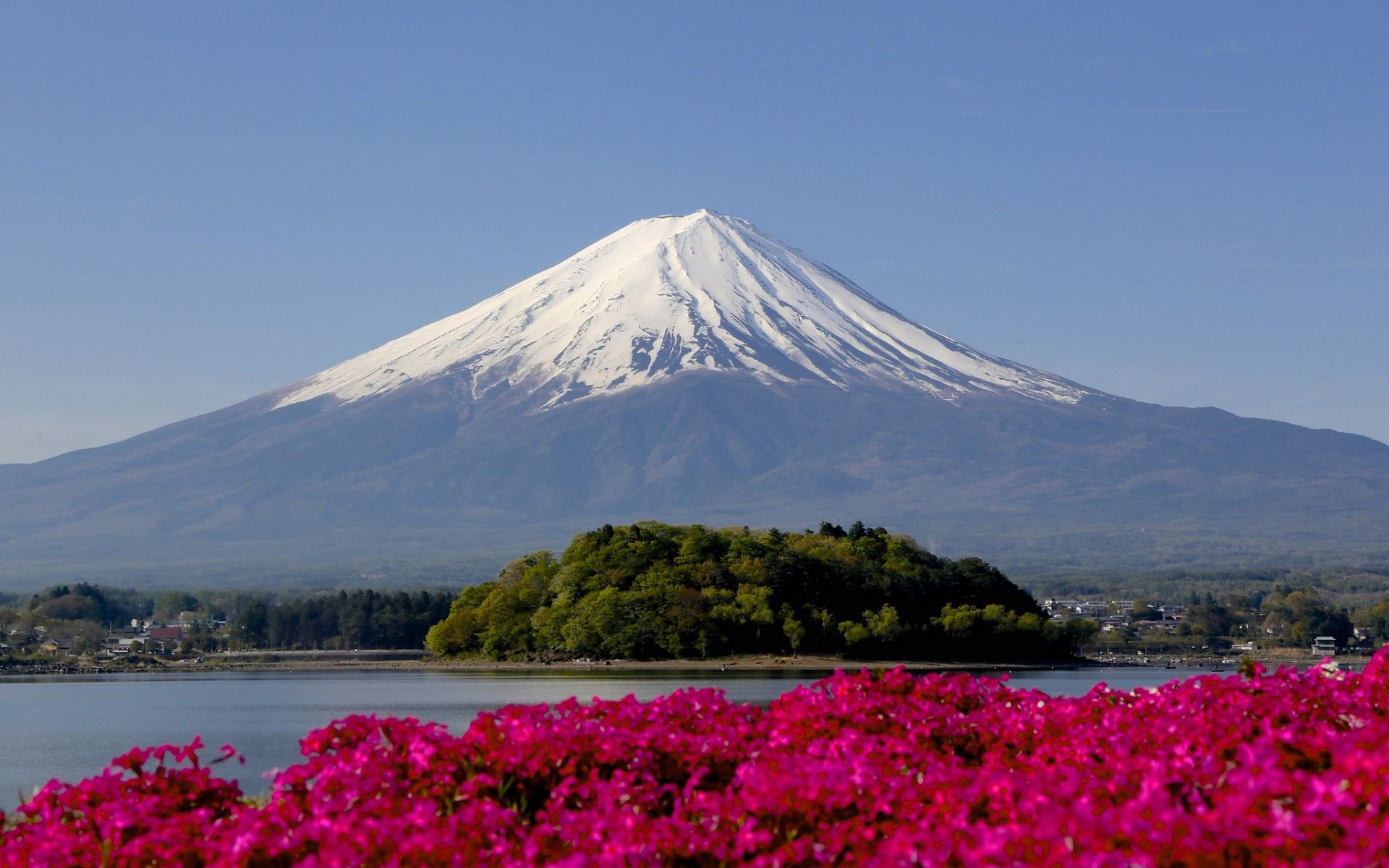 Monte Fuji e pagoda rossa, 1920x1080 1080p, PC Desktop