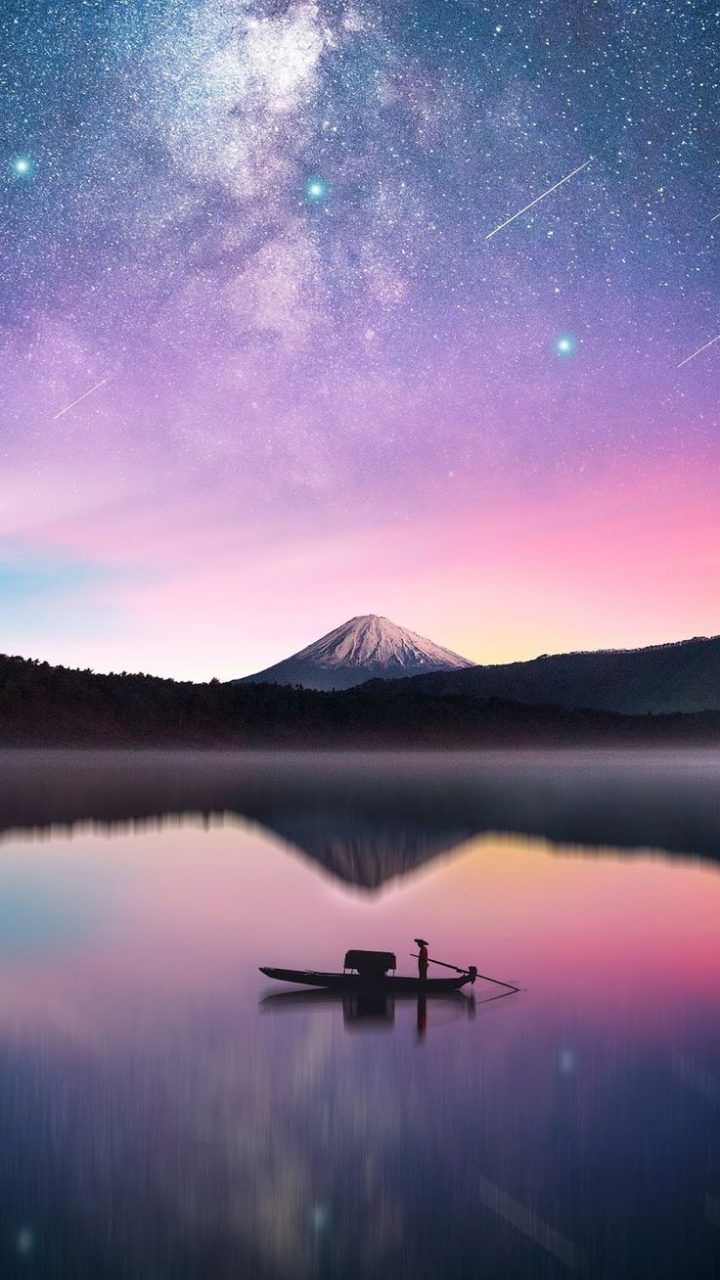 Monte Fuji pagoda notturna sakura, 1920x1080 Full HD 1080p, Desktop