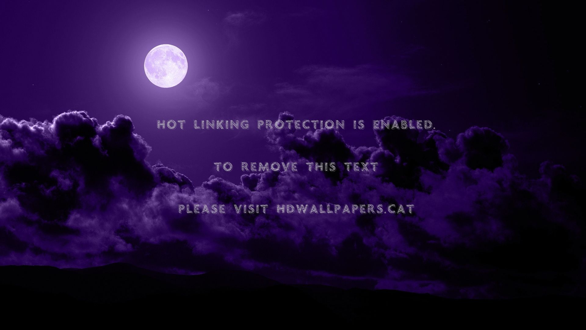 Luna piena viola tra nuvole, 1920x1080 Full HD 1080p, Laptop