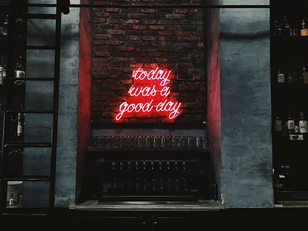insegna neon rossa bar, 1280x960 HD, Desktop