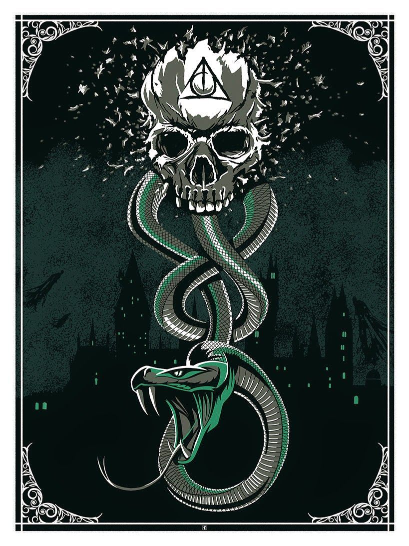 Marchio Nero teschio serpente Harry Potter, J.K. Rowling, 819x1092 Full HD Verticale, iPhone