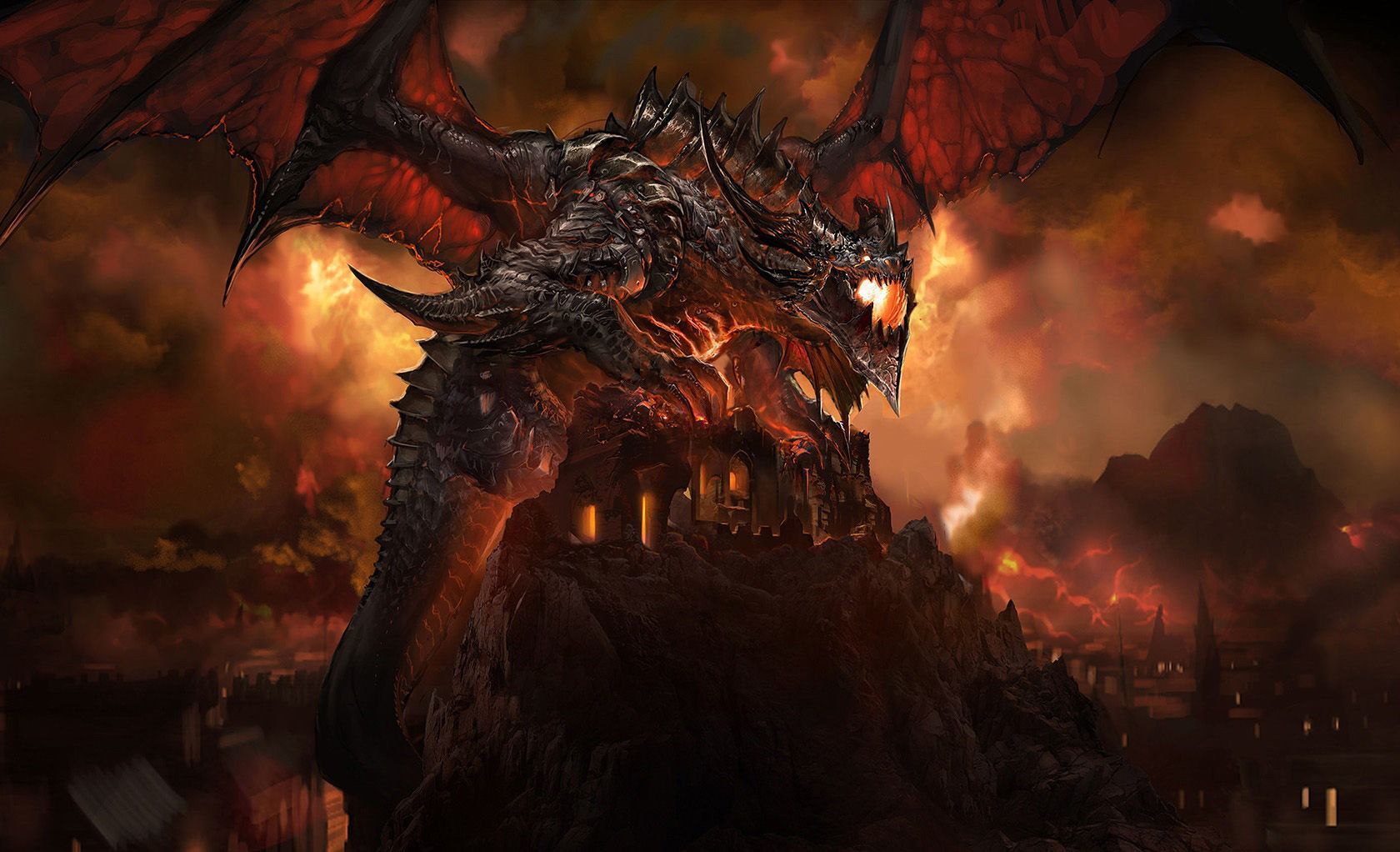 Drago di fuoco World of Warcraft, 1680x1022 900p, Desktop
