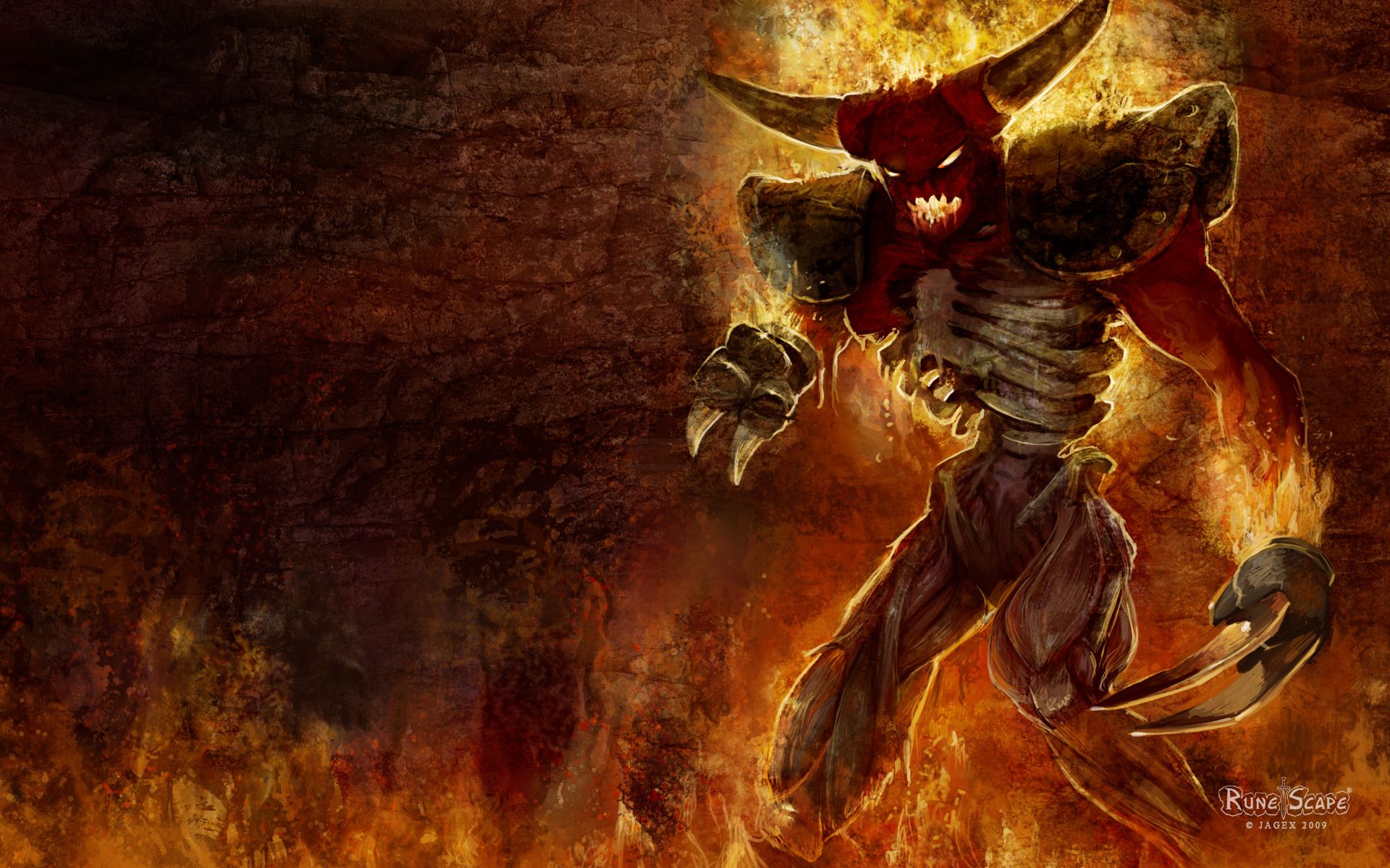 Demone mostro di fuoco, 1920x1200 Full HD+, iMac