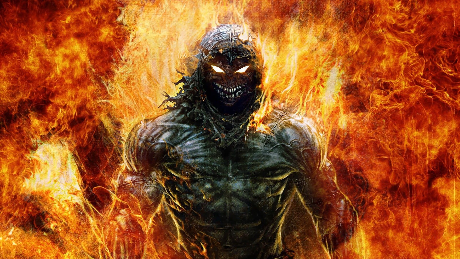 Mostro nel fuoco, 1920x1080 Full HD 1080p, Laptop