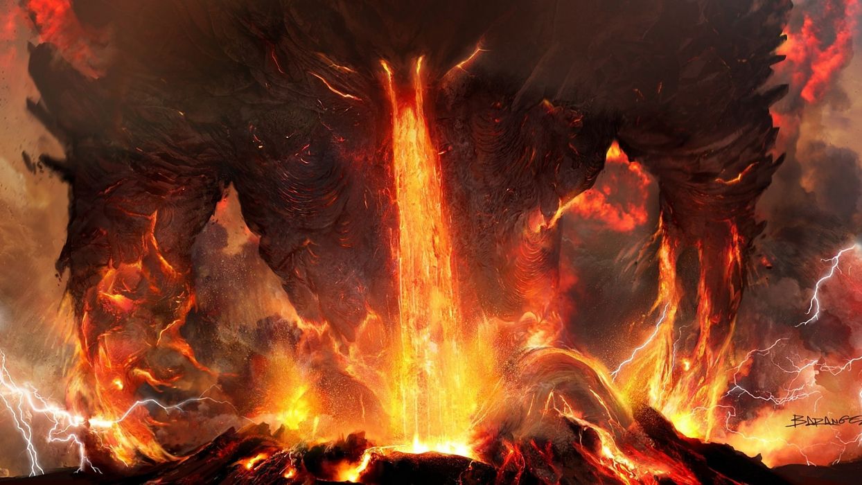 Mostro di lava e fuoco, 1244x700 HD, Desktop