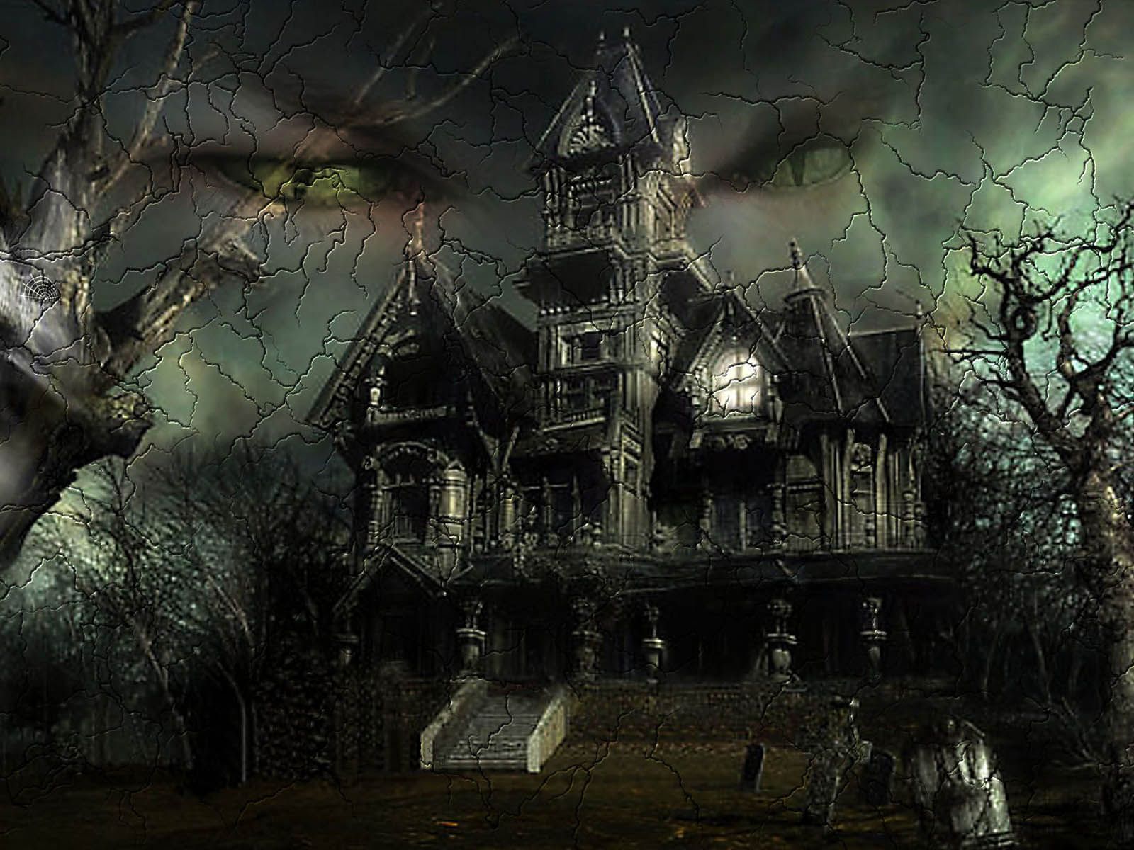 Casa infestata Halloween scura, 1600x1200 HD Ready, Desktop