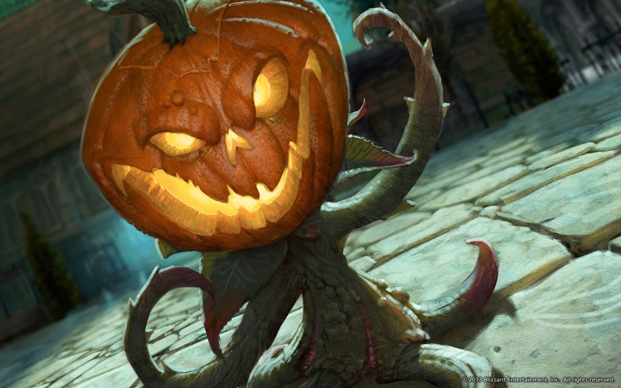 Mostro zucca Halloween WoW, 1280x800 720p, Laptop