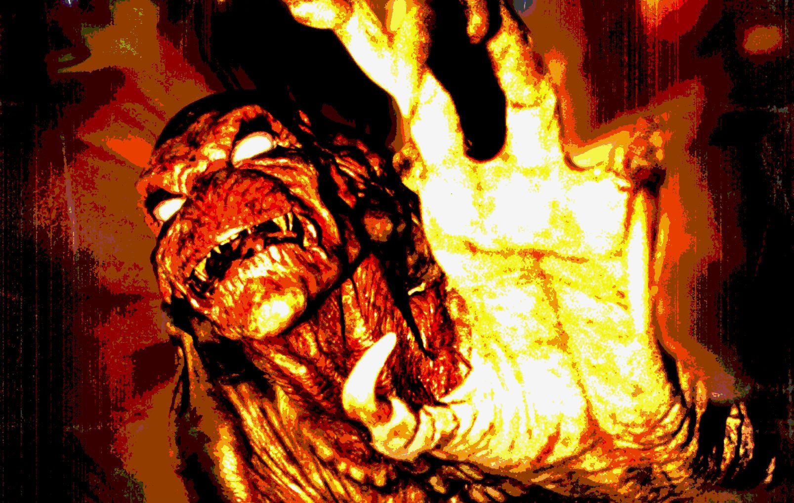 Mostro nero che sbircia finestra, 930x930 HD, Laptop
