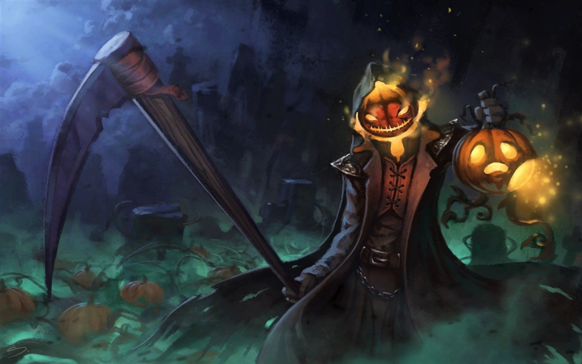 Mostro zucca con falce, 1920x1200 Full HD+ WUXGA, PC Desktop