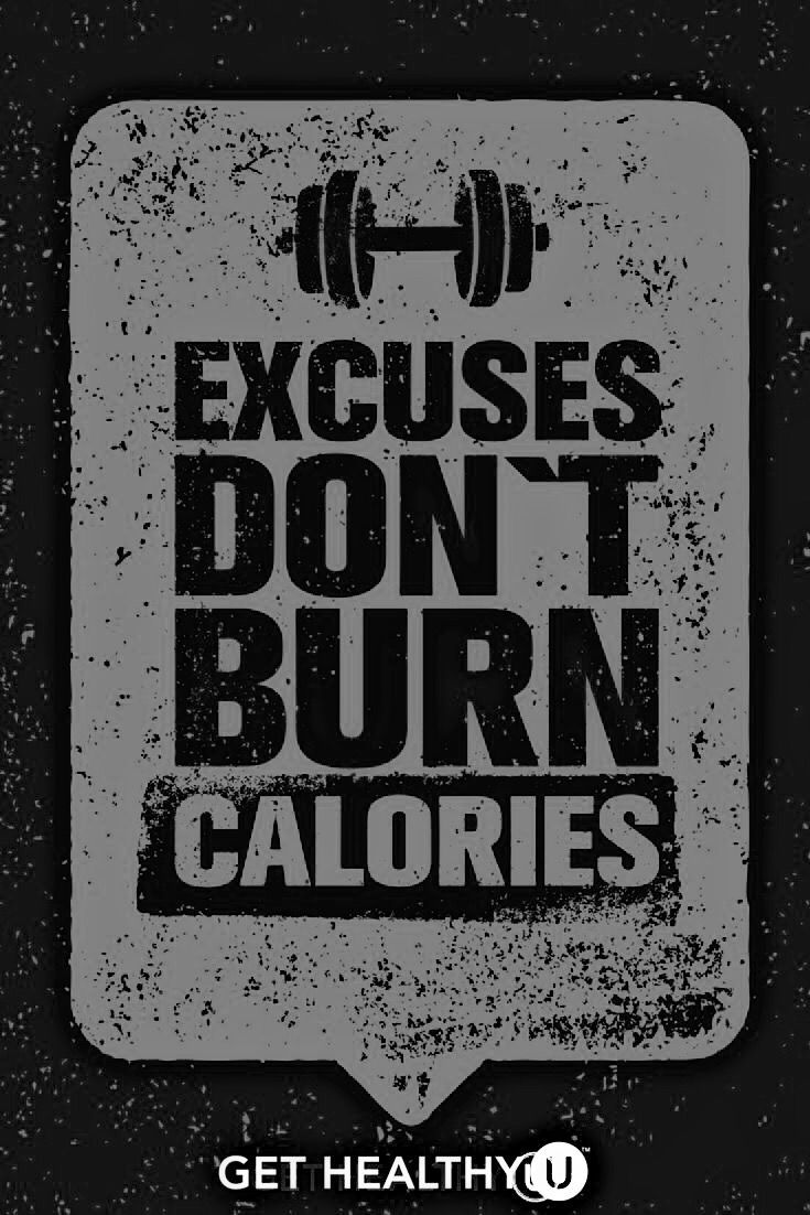 Citazione fitness scuse calorie, 735x1102 Full HD Verticale, iPhone Plus