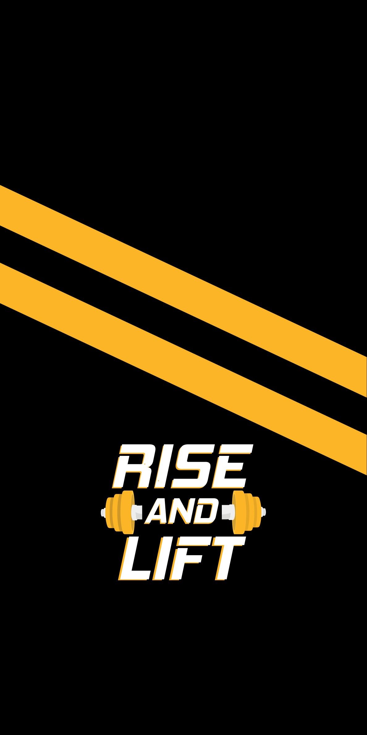Rise and Lift fitness logo, 1188x2375 Verticale, iPhone Air