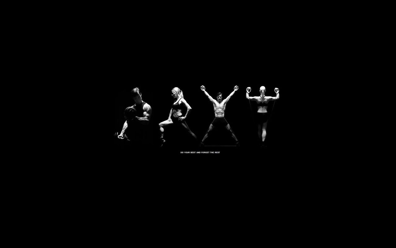 Silhouette donna fitness sequenza, 1280x800 720p, Laptop