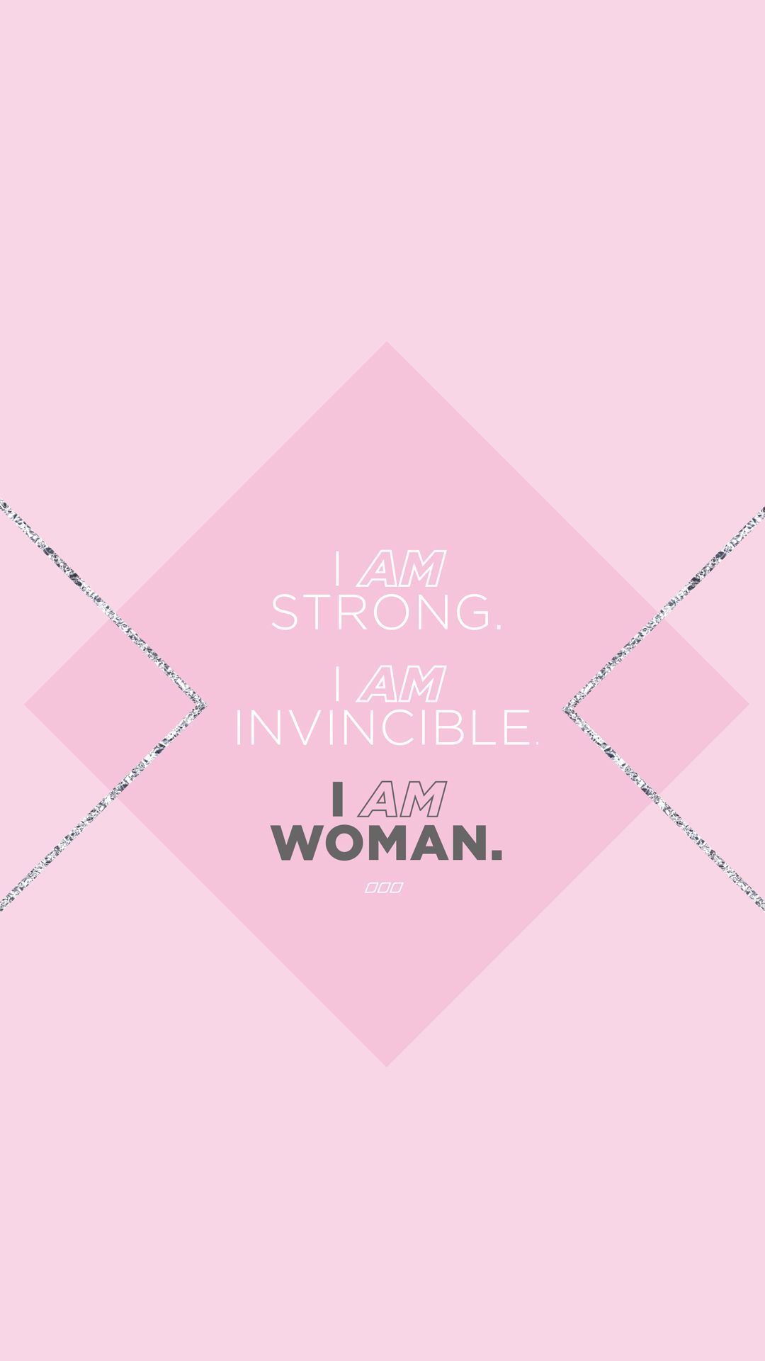 Frase motivazionale rosa donna, 1080x1920 Verticale, iPhone