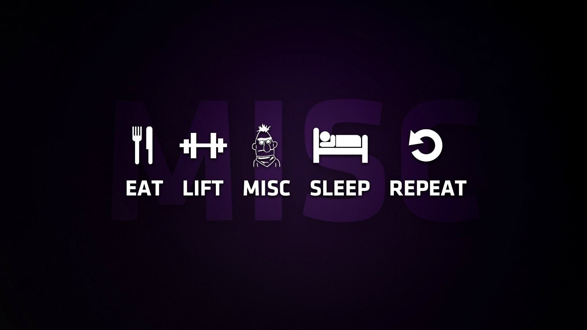 Eat Lift Sleep Repeat icone, 1920x1080 Full HD 1080p, PC Desktop