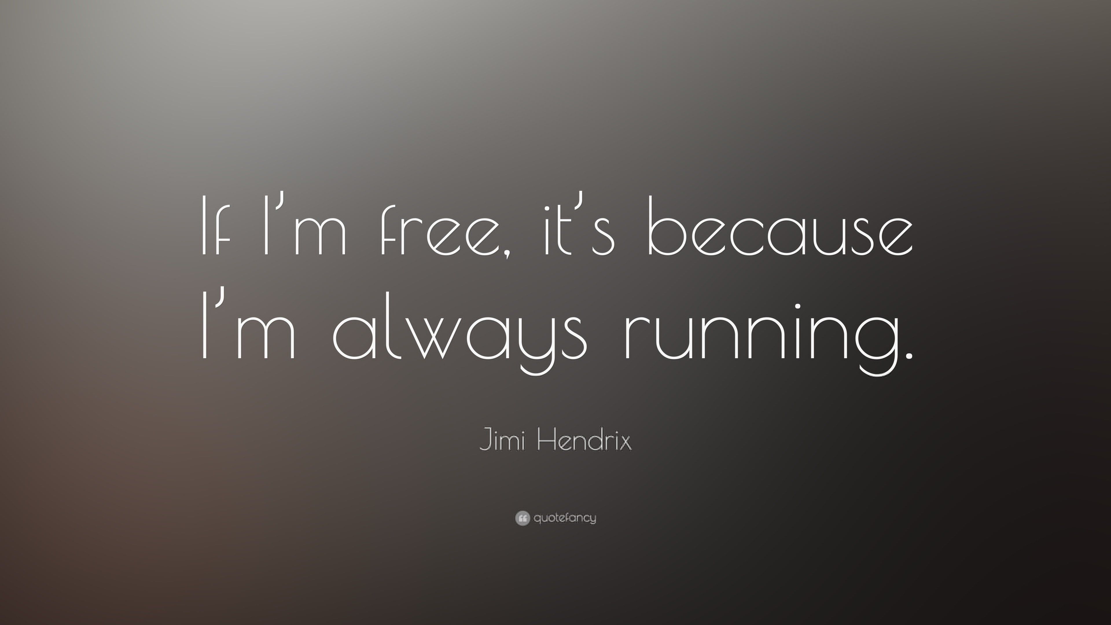 Citazione motivazionale Jimi Hendrix corsa, 3840x2160 Ultra HD, Monitor 4K