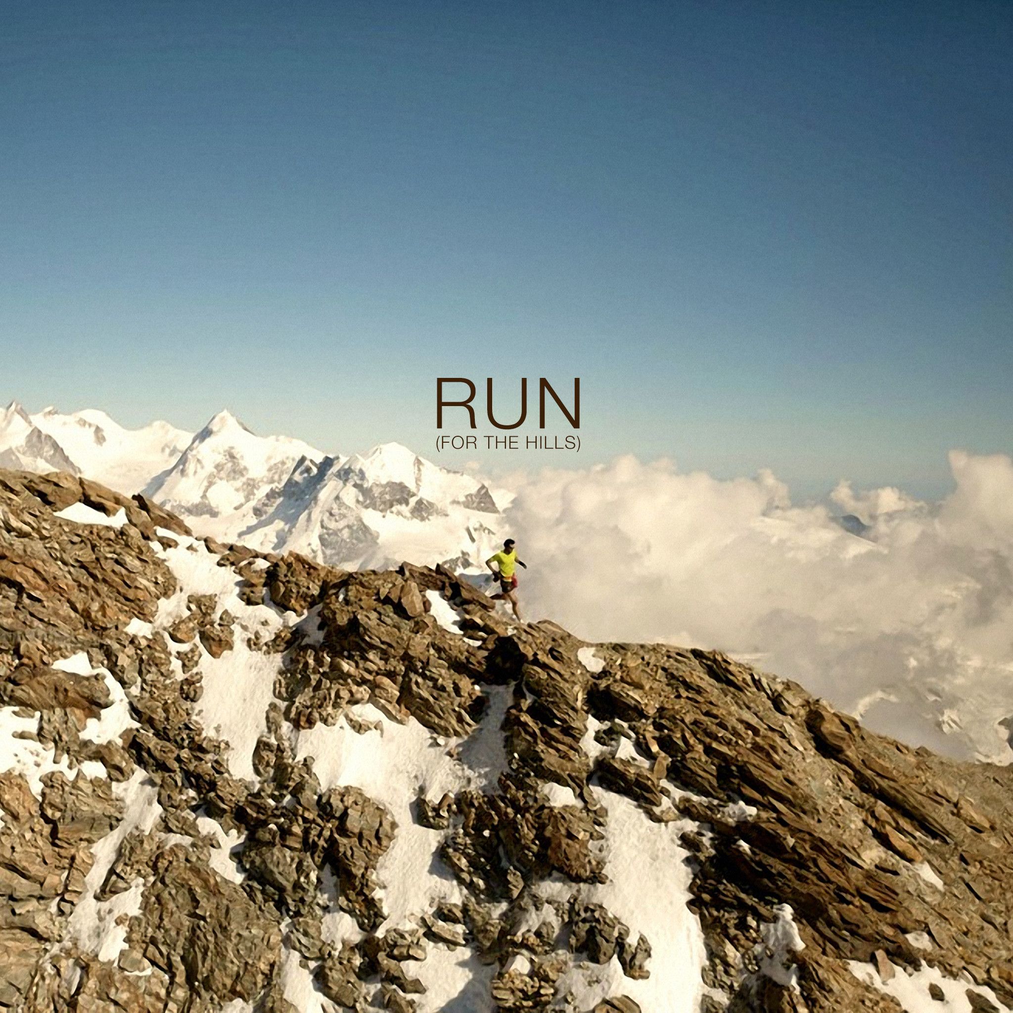 Corridore su montagne innevate, 2048x2048 Hi-Res, iMac