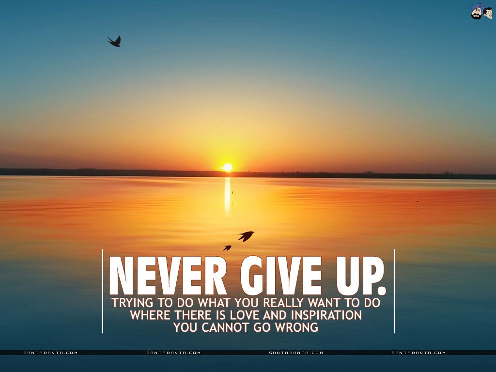 Tramonto sul mare con testo motivazionale, 1024x768 HD, Desktop