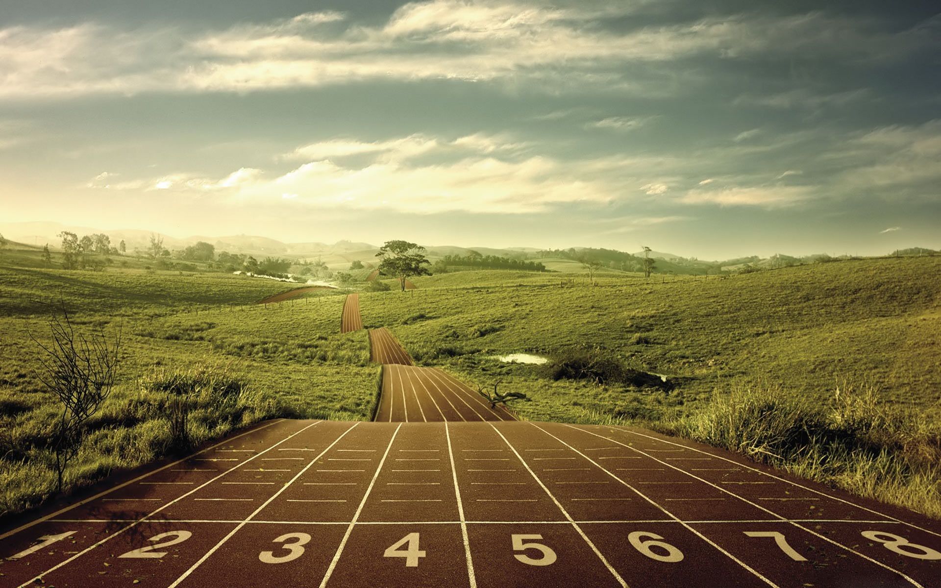 Pista di atletica su campagna, 1920x1200 Full HD+ WUXGA, Laptop