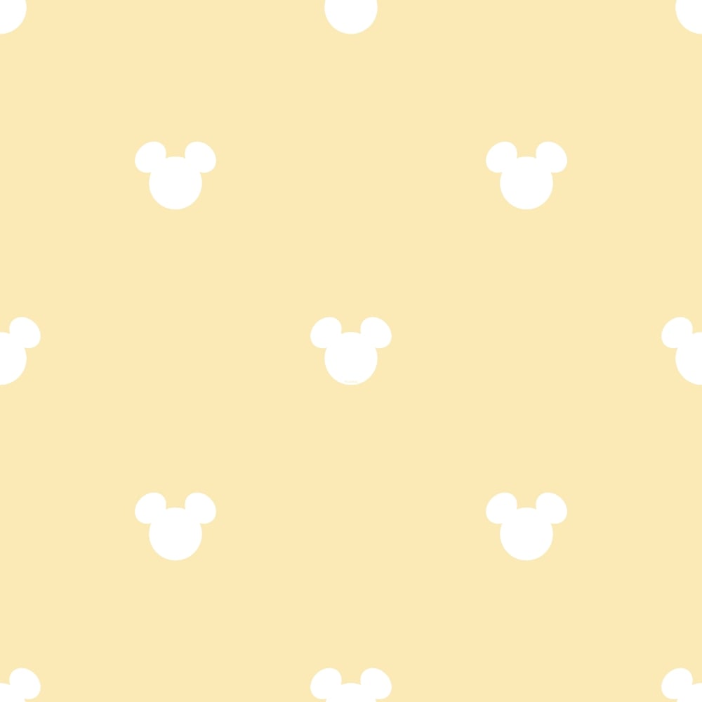 Sagome Topolino su giallo, Mickey Mouse, 1000x1000 HD, Laptop