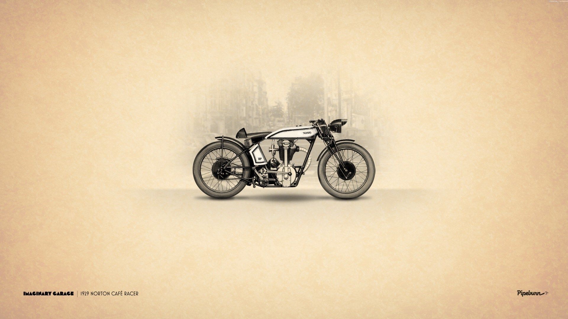 Moto vintage disegno artistico, 1920x1080 1080p, PC