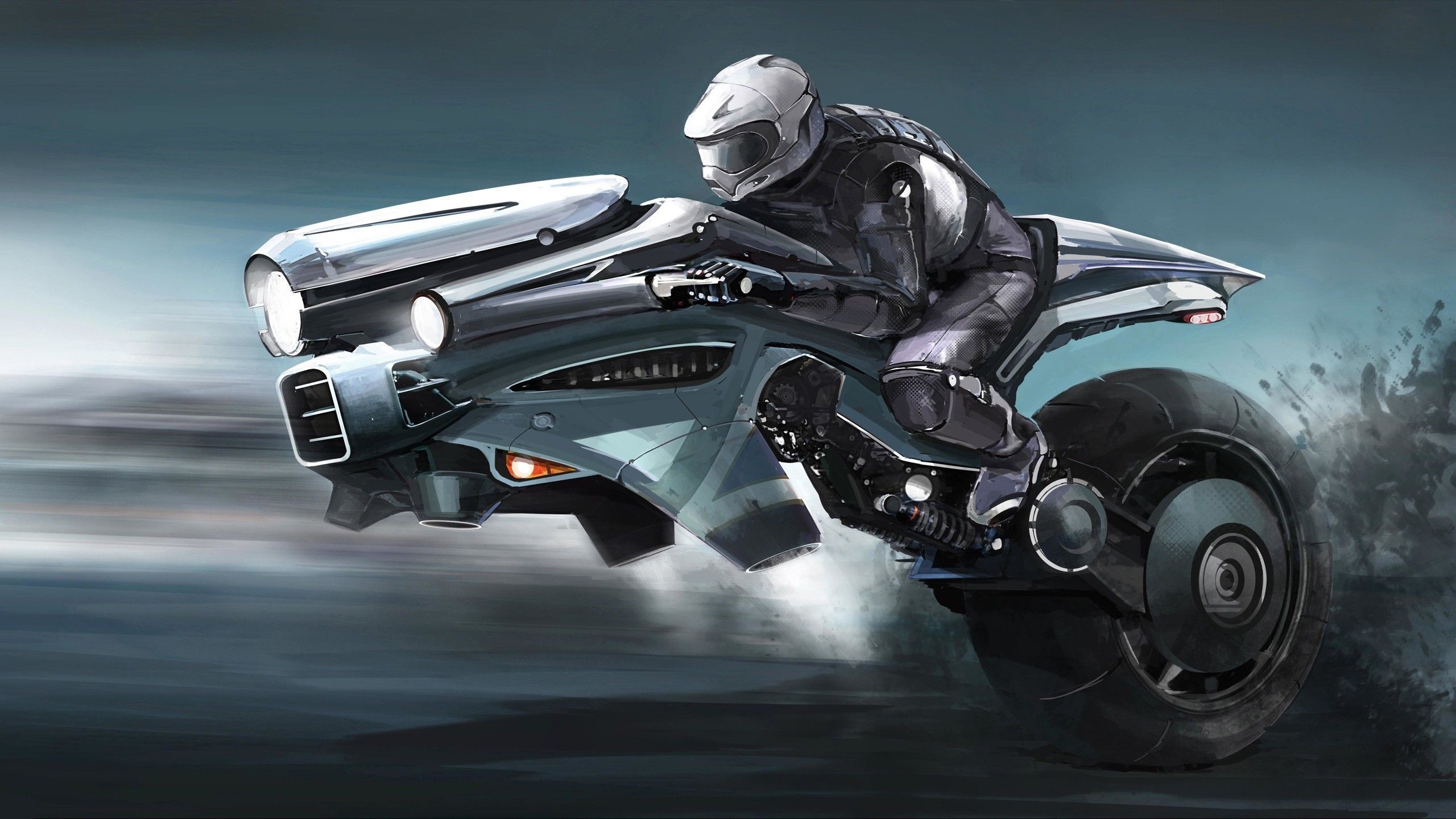 Moto futuristica concept art, 2560x1440 QHD, Laptop