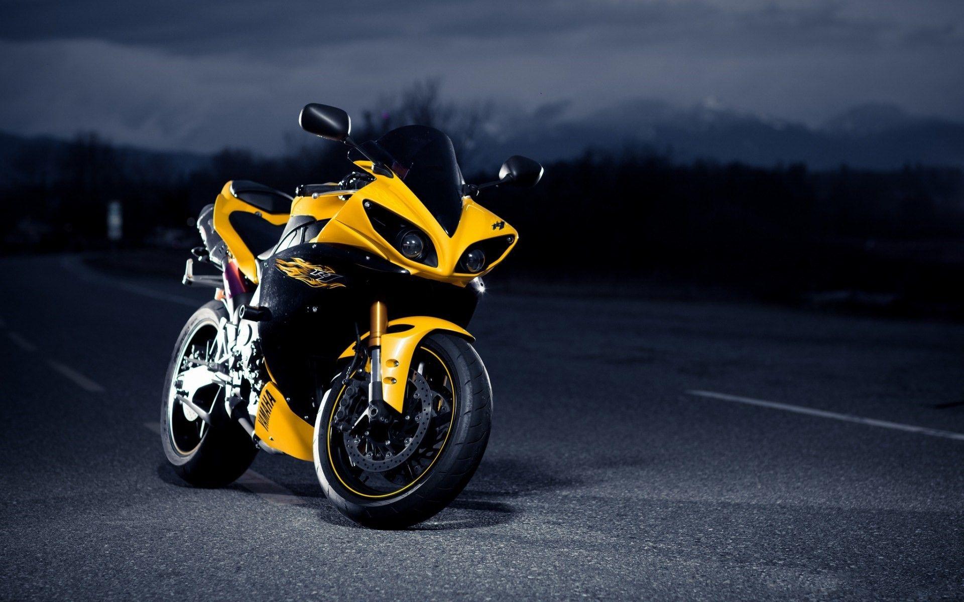 Moto sportiva gialla e nera, 1920x1200 Full HD+ WUXGA, iMac