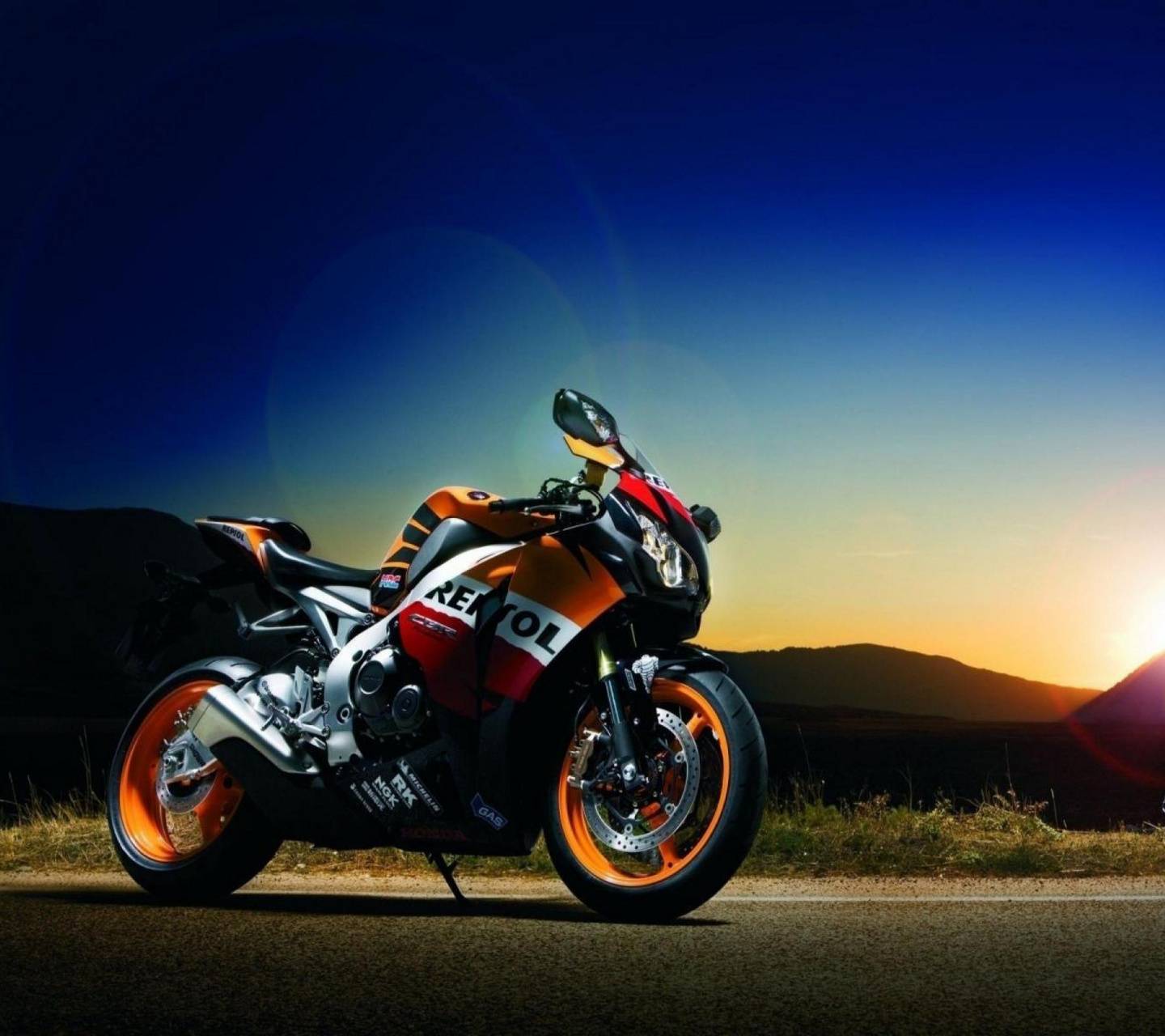 Moto Honda Repsol al tramonto, 1440x1280 720p, Laptop