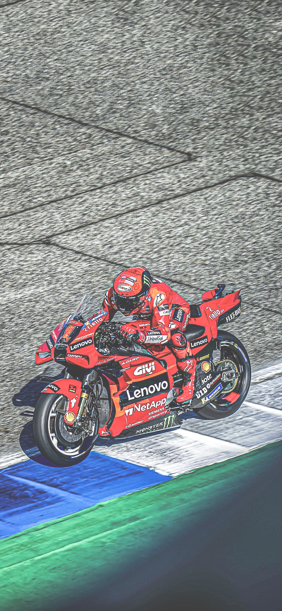 Moto Ducati rossa MotoGP, 1182x2560 Verticale, Telefono
