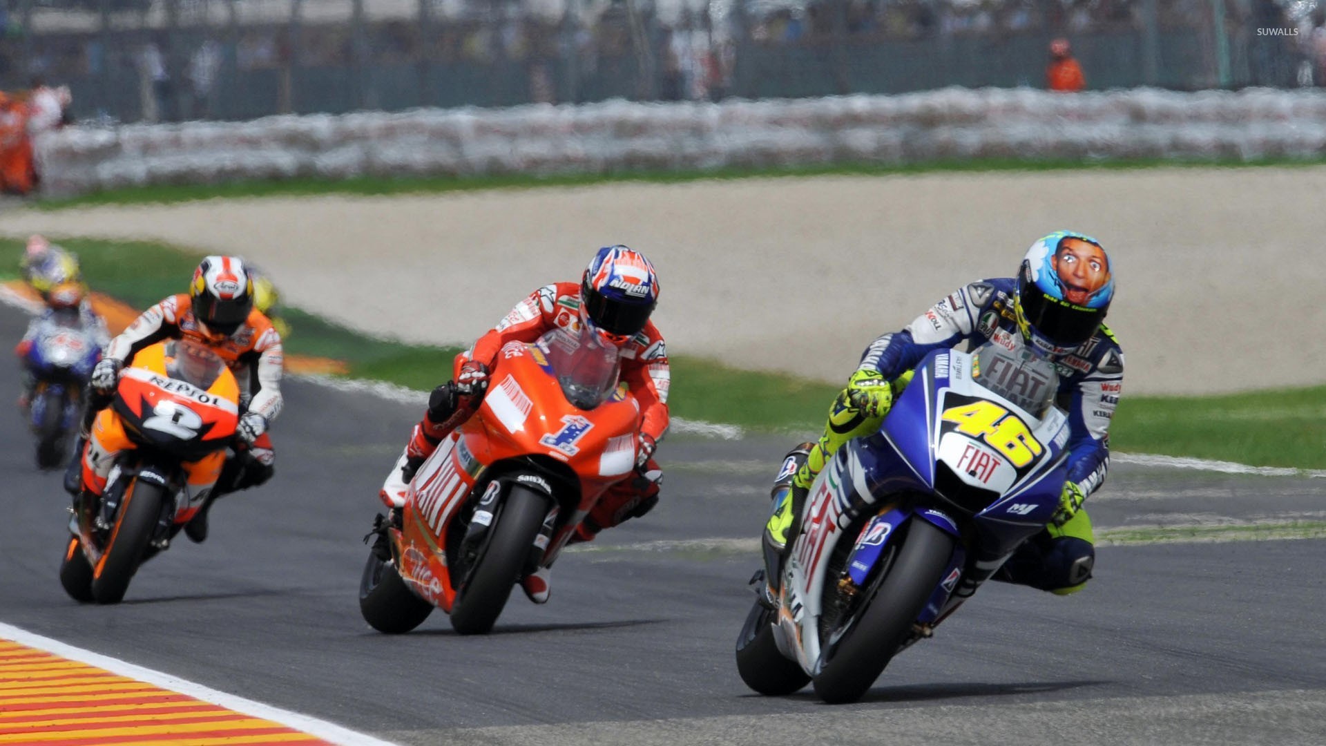 Moto GP piloti in gara, 1920x1080 Full HD, PC Desktop