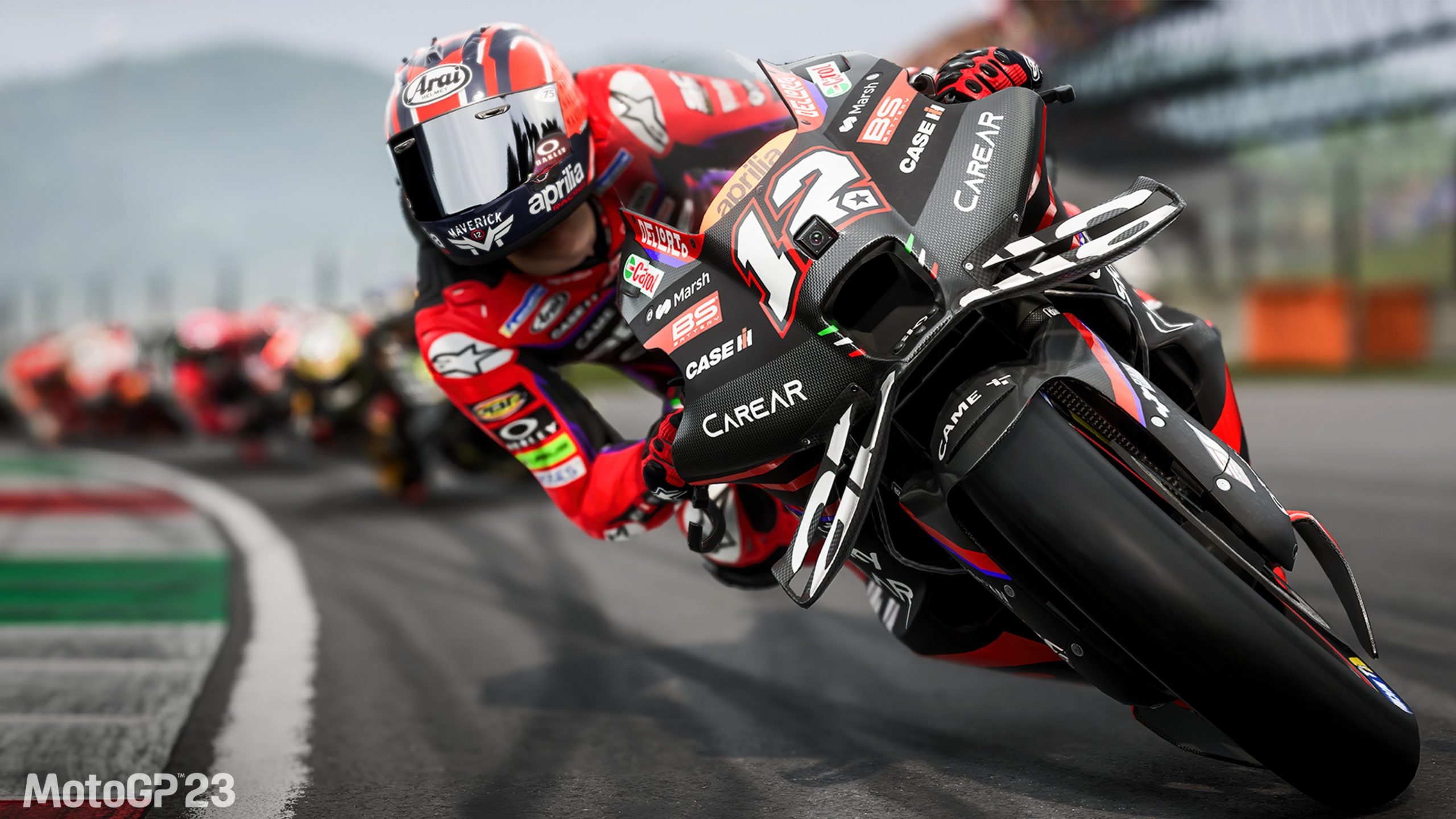 Moto GP Ducati in curva, 2560x1440 2K, Desktop