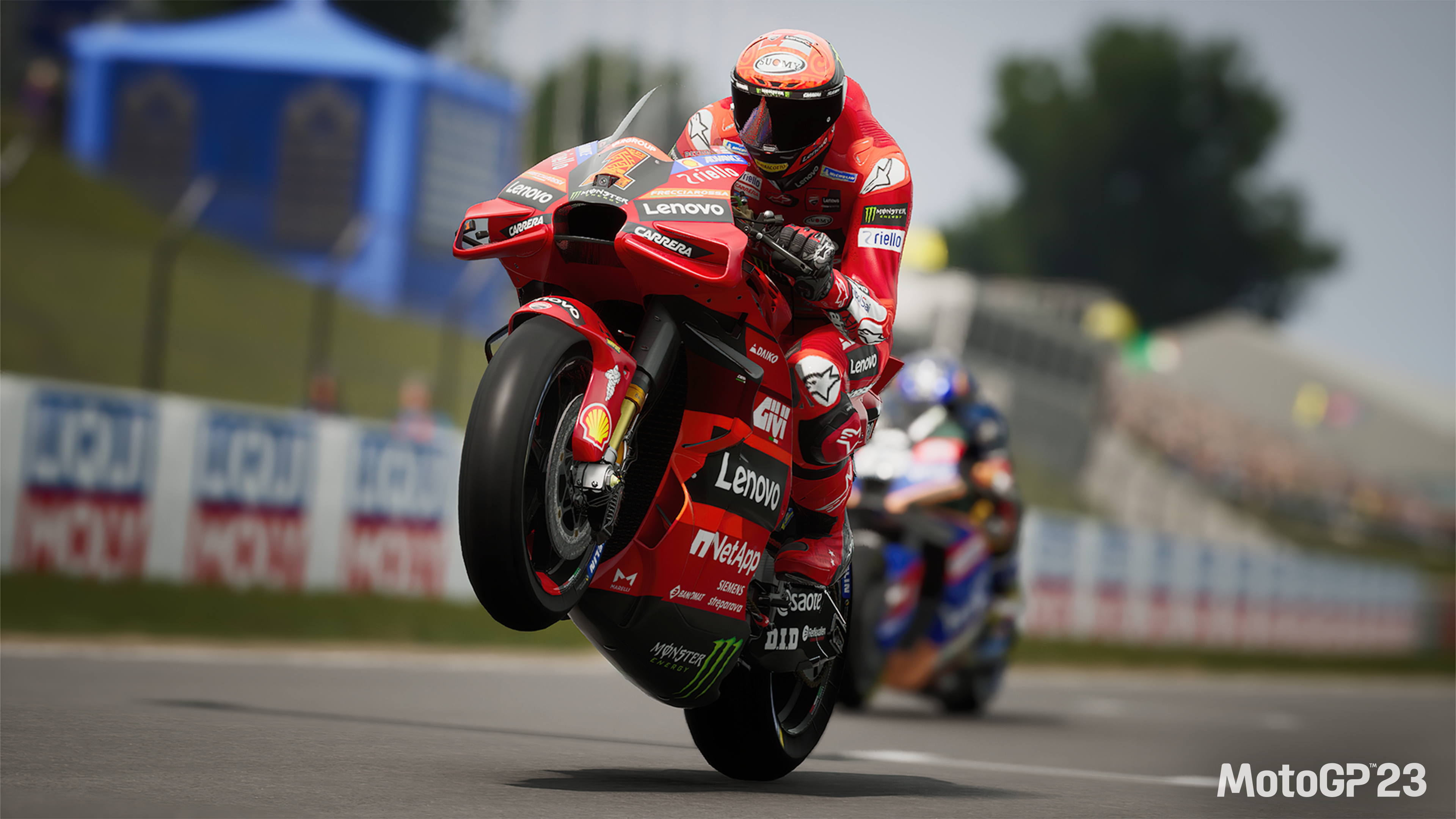 Ducati MotoGP wheelie pista, 3840x2160 Ultra HD, 4K TV