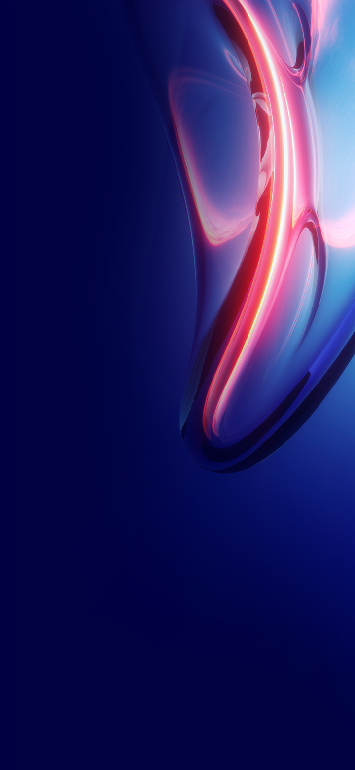 Curve astratta blu e rosa, 720x1560 Verticale, Xiaomi