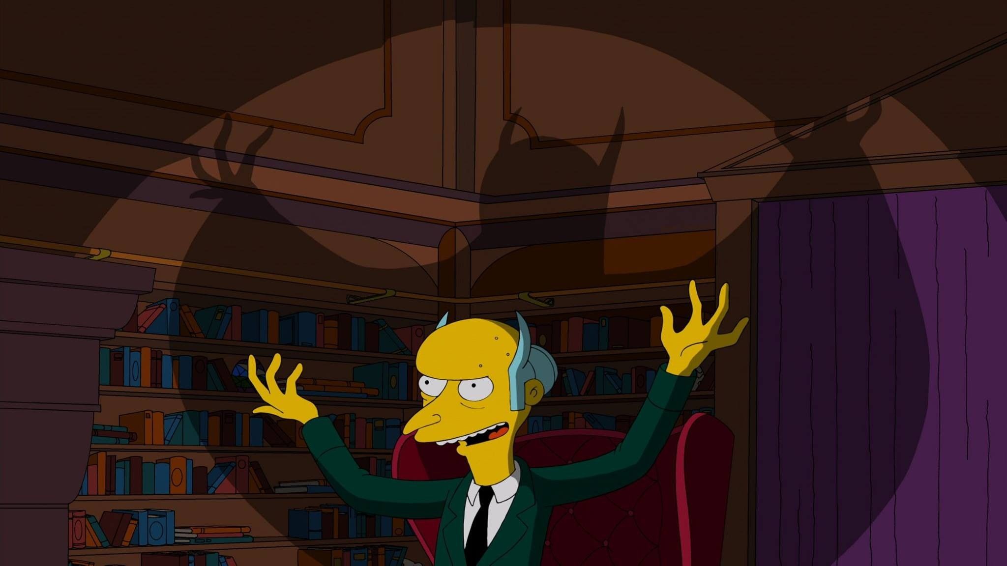 Mr. Burns ombra malvagia, 2048x1152 2K, Desktop
