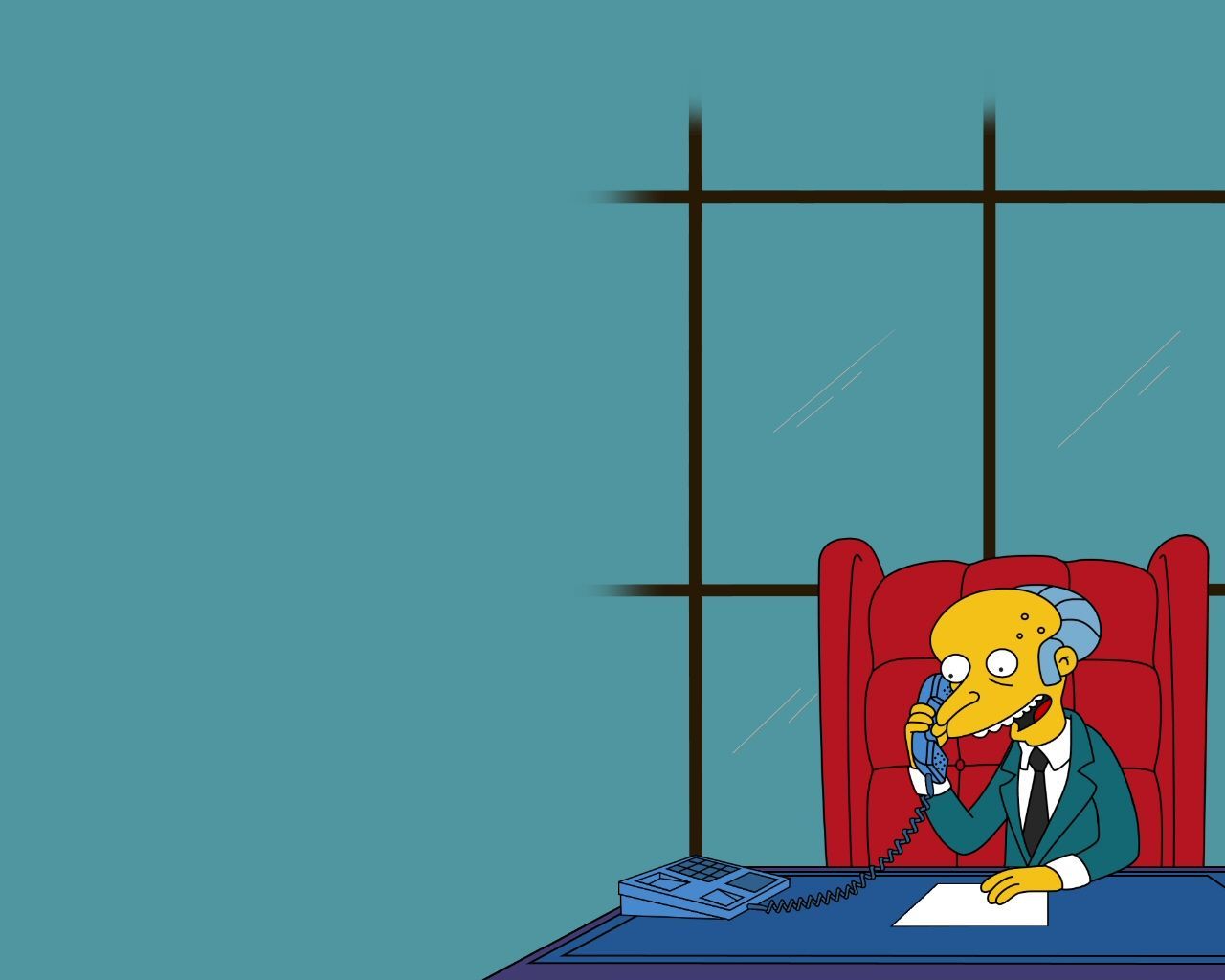 Mr. Burns, I Simpson, serie animata, 1024x768 HD, Desktop