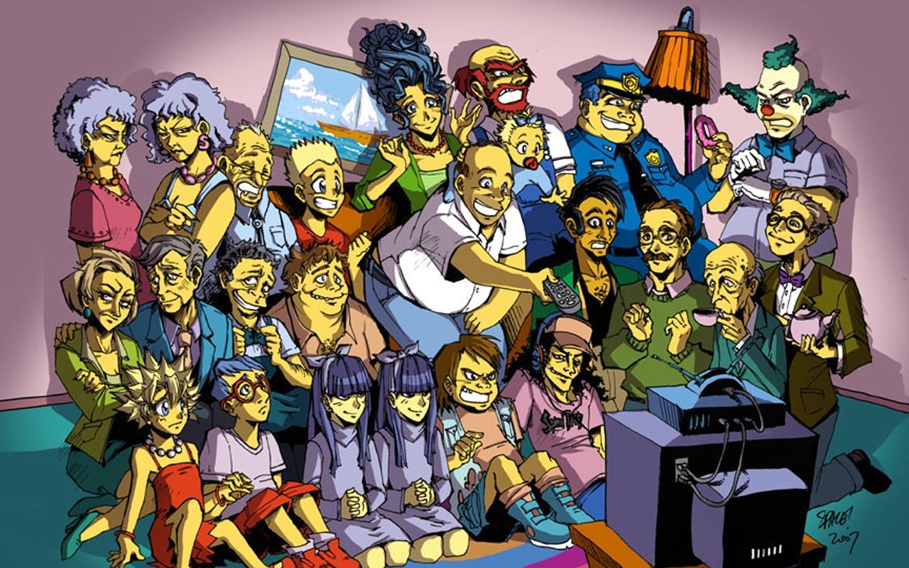 Mr. Burns e Homer Simpson, 2048x1152 2K, Desktop
