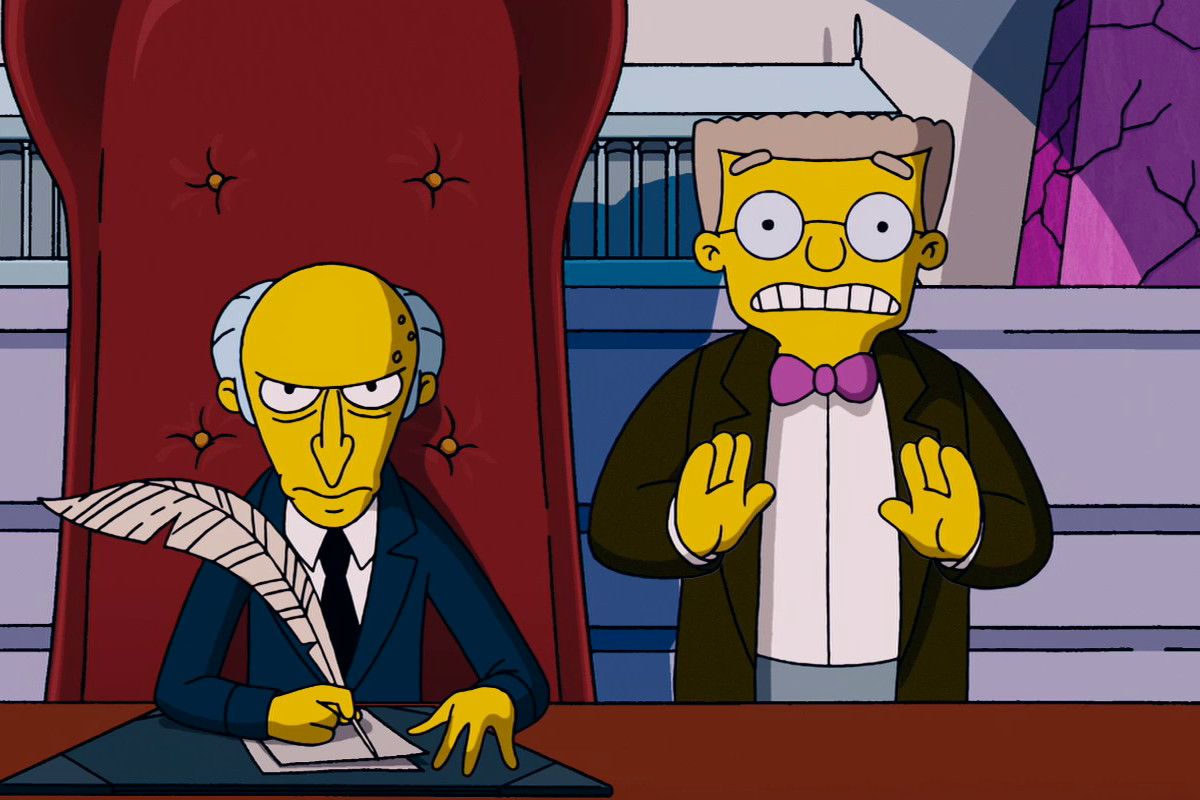 Mr. Burns Simpson cartello, 750x1334 Verticale, Mobile