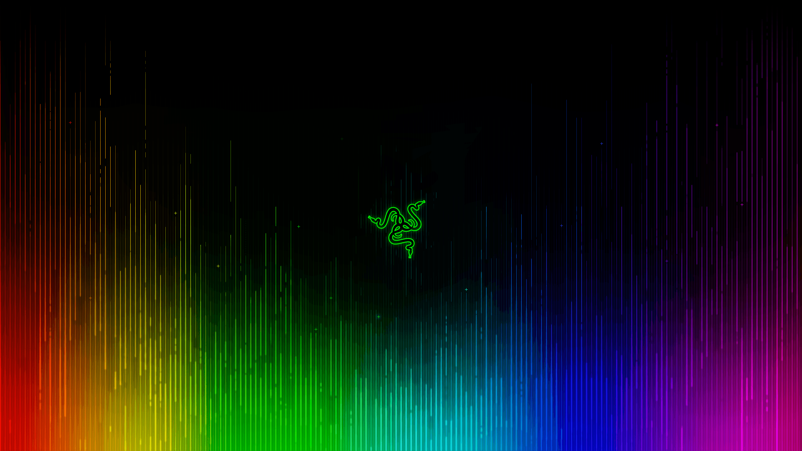 Logo Razer arcobaleno, 2560x1440 2K, PC Desktop