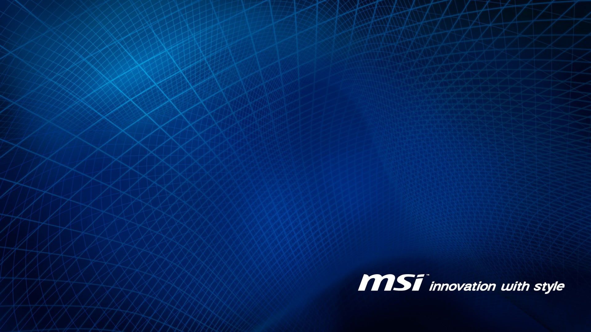 Logo MSI sfondo blu astratto, 1920x1080 Full HD, Laptop