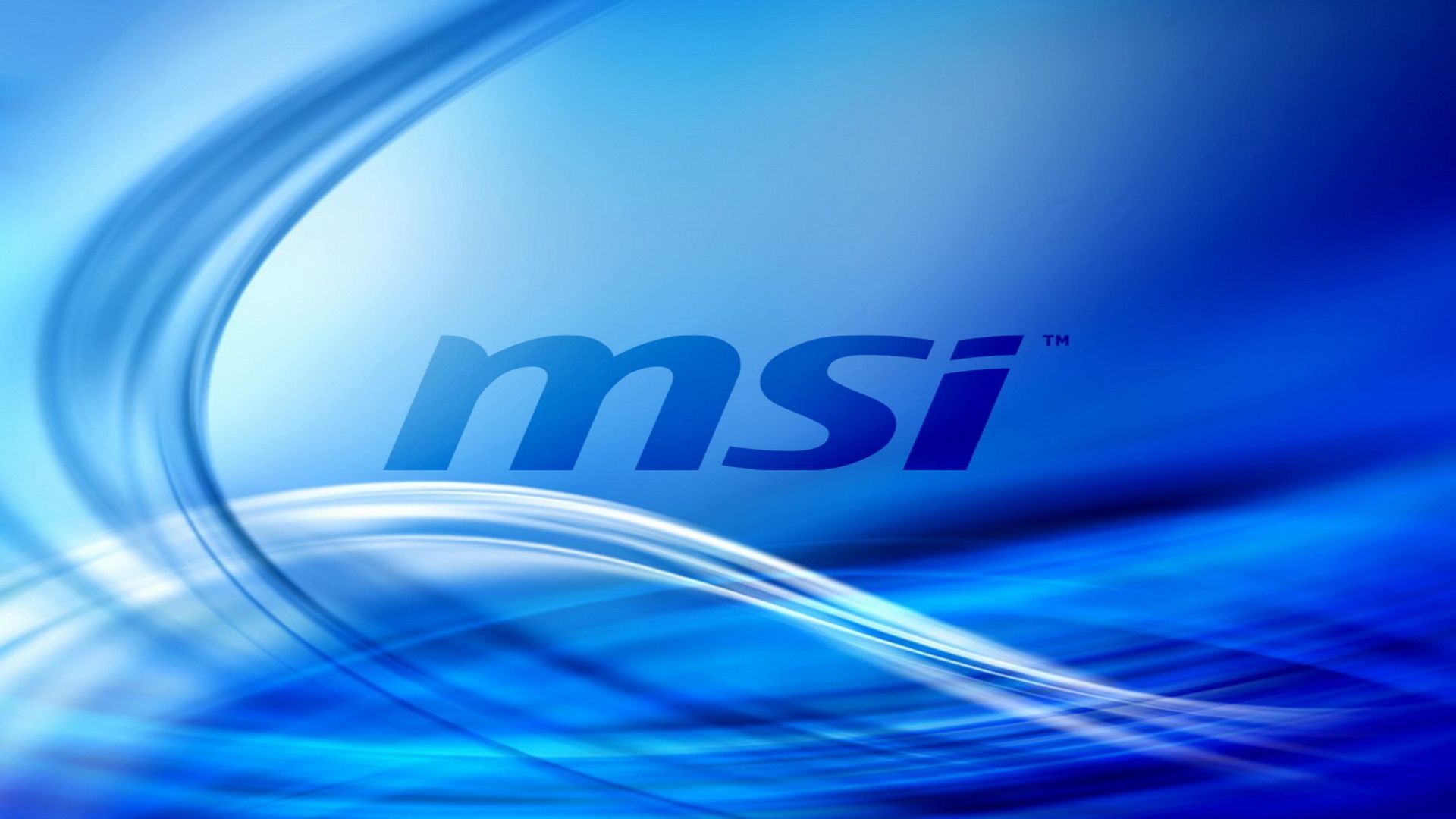Logo MSI su sfondo blu, 1920x1080 Full HD 1080p, Desktop