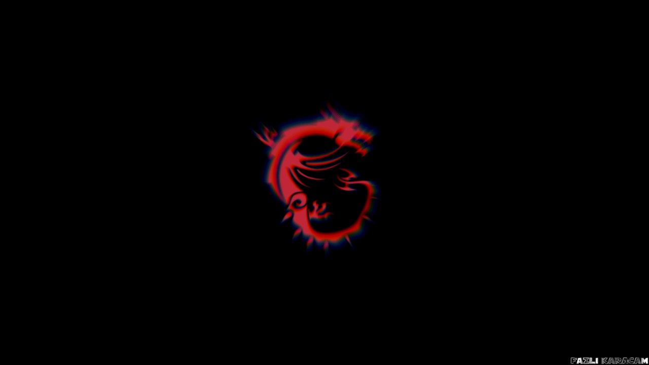 Logo drago rosso MSI, 1280x720 720p, Laptop