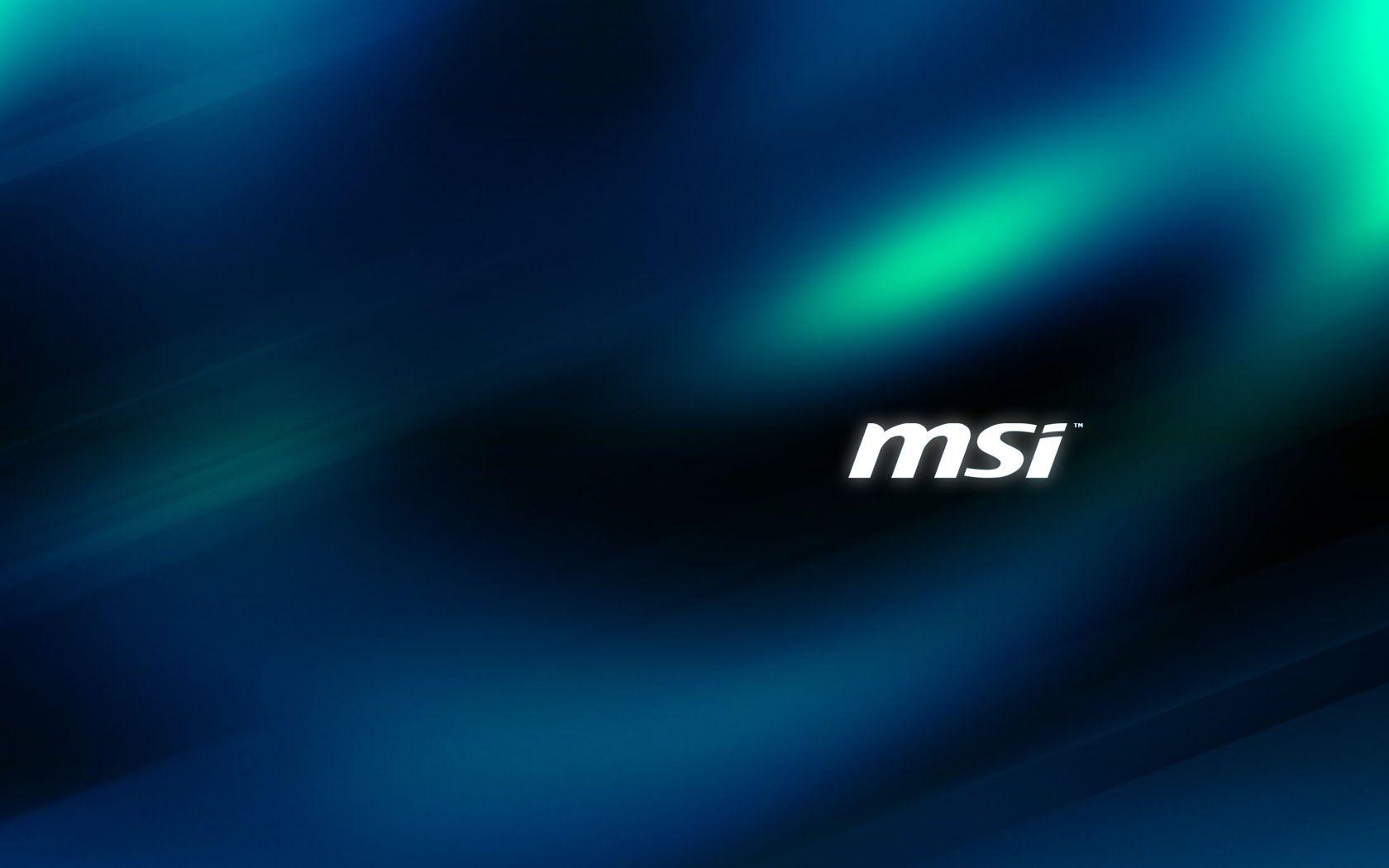 Logo MSI sfondo blu, computer, 1680x1050 HD Ready, Laptop