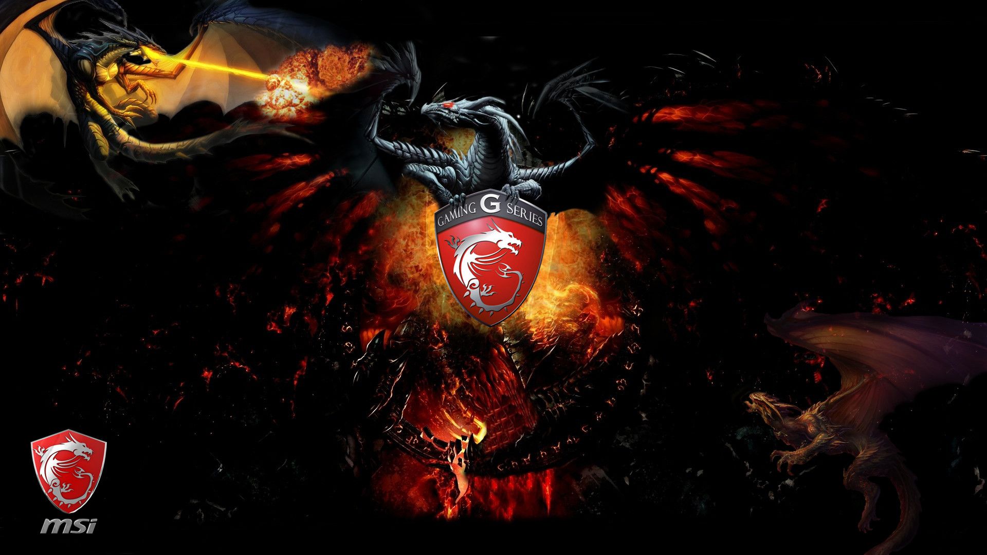 Logo MSI drago fuoco, 1920x1080 1080p, PC Desktop