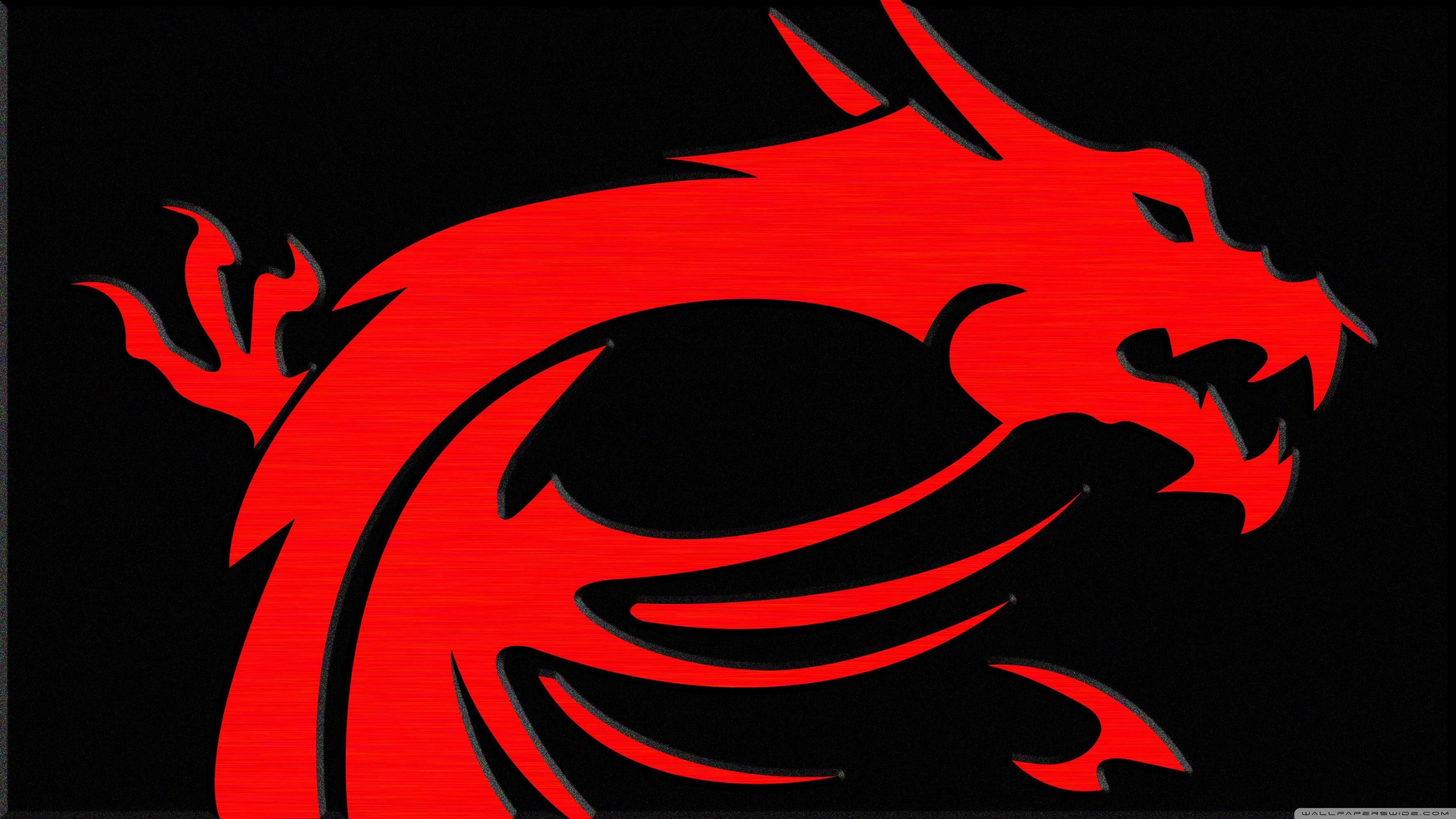 Drago rosso MSI logo, 3554x1999 2K+, Desktop
